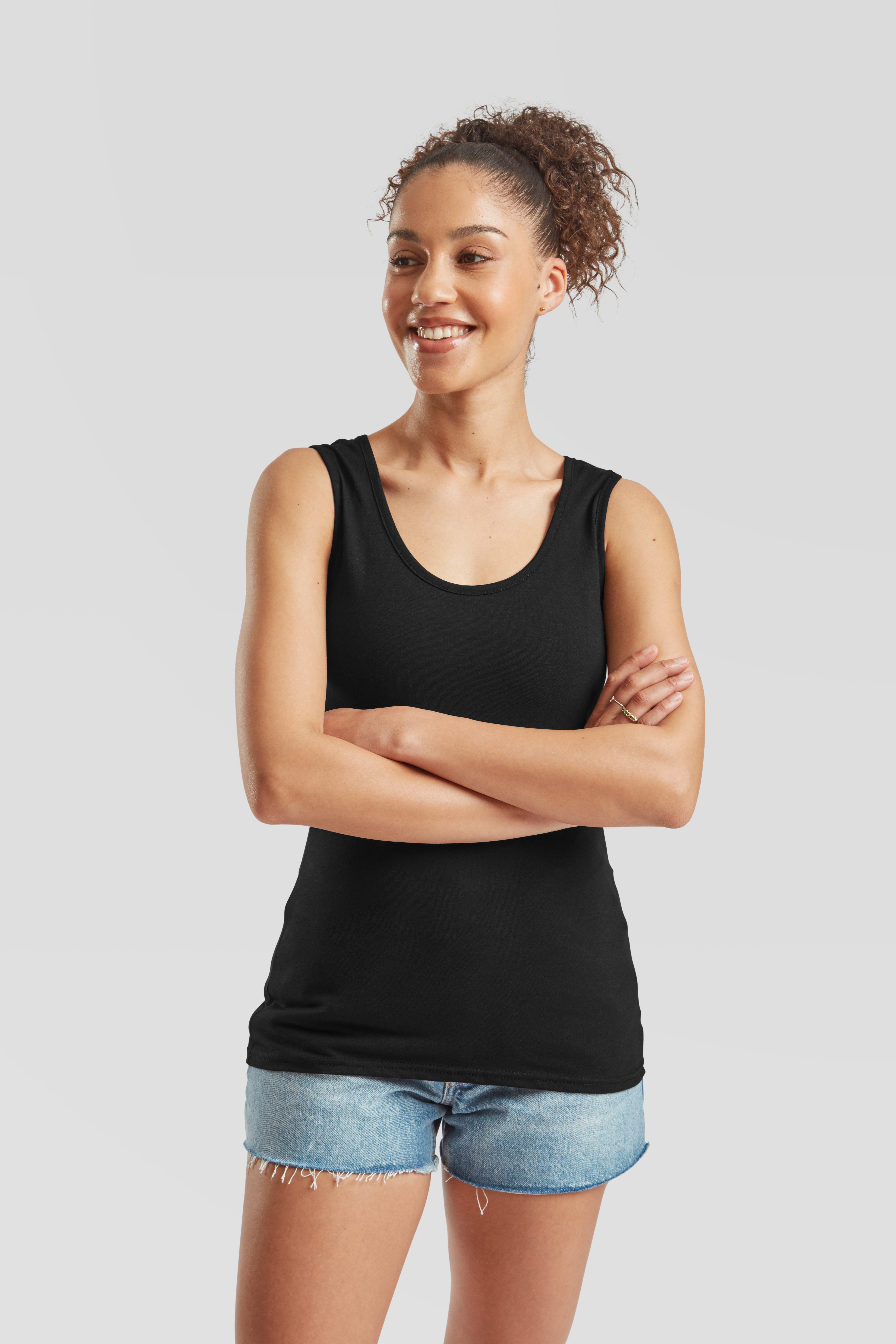 Fruit of the Loom Tanktop (Packung, 3-tlg) aus reiner Baumwolle, Rundhals günstig online kaufen