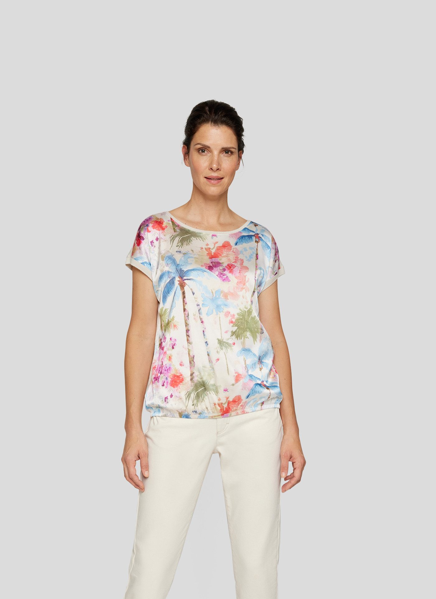 Rabe Print-Shirt mit floralem Muster vorn, günstig online kaufen