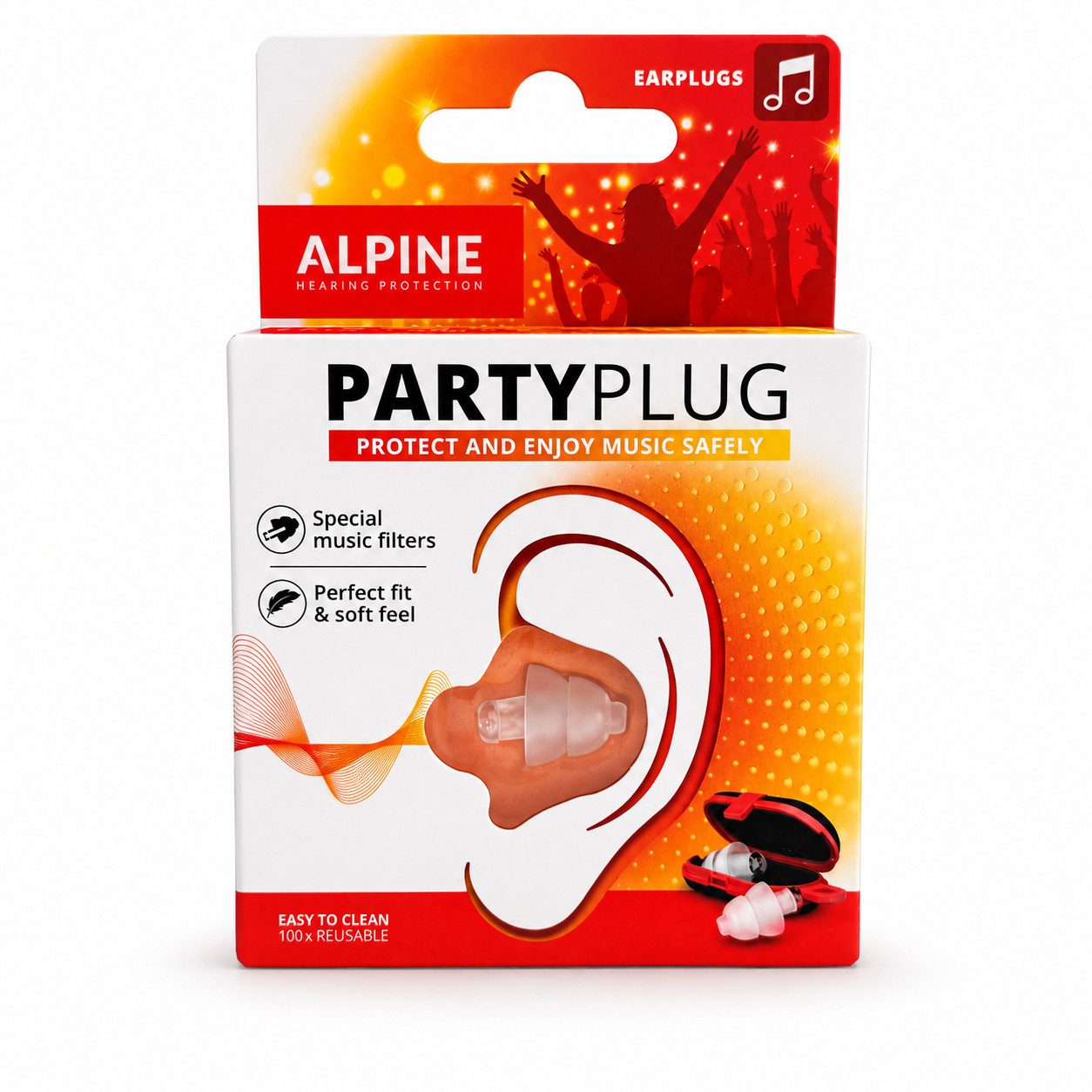 Gehörschutzstöpsel ALPINE PARTYPLUG Ohrstöpsel
