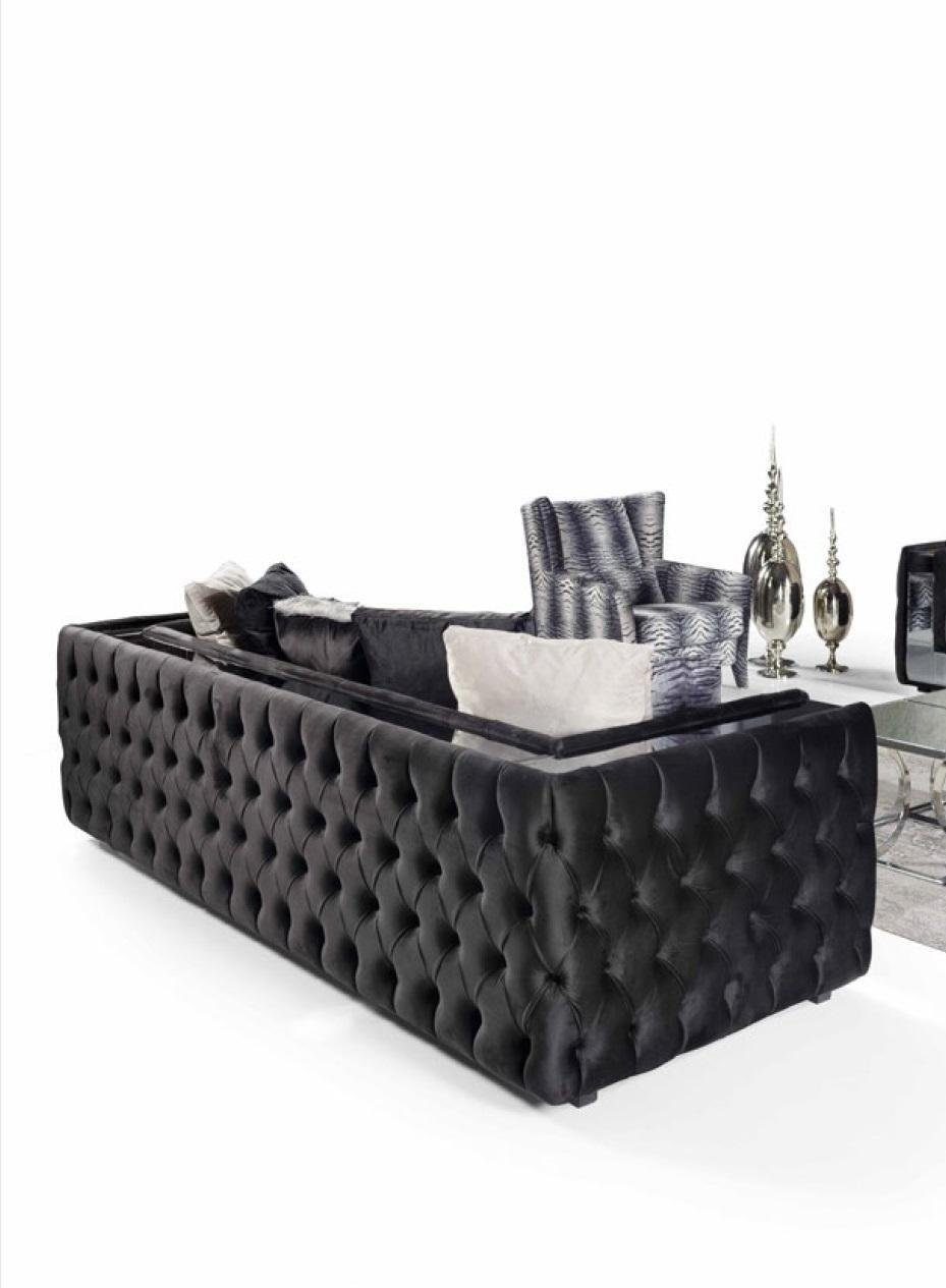 JVmoebel 3-Sitzer Chesterfield Sofa Modernes Textill Sitzer Wohnzimmer Design Sofas 3