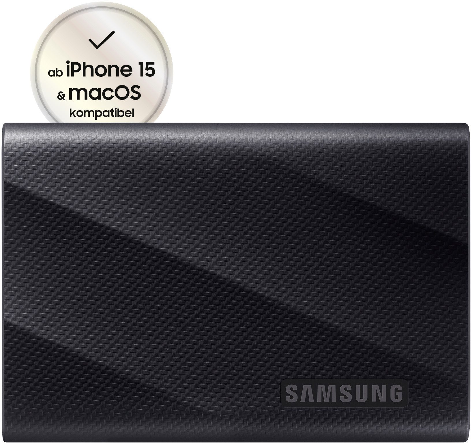 Samsung T9 externe SSD (1 TB) 3,5" 2000 MB/S Lesegeschwindigkeit, 1950 MB/S Schreibgeschwindigkeit