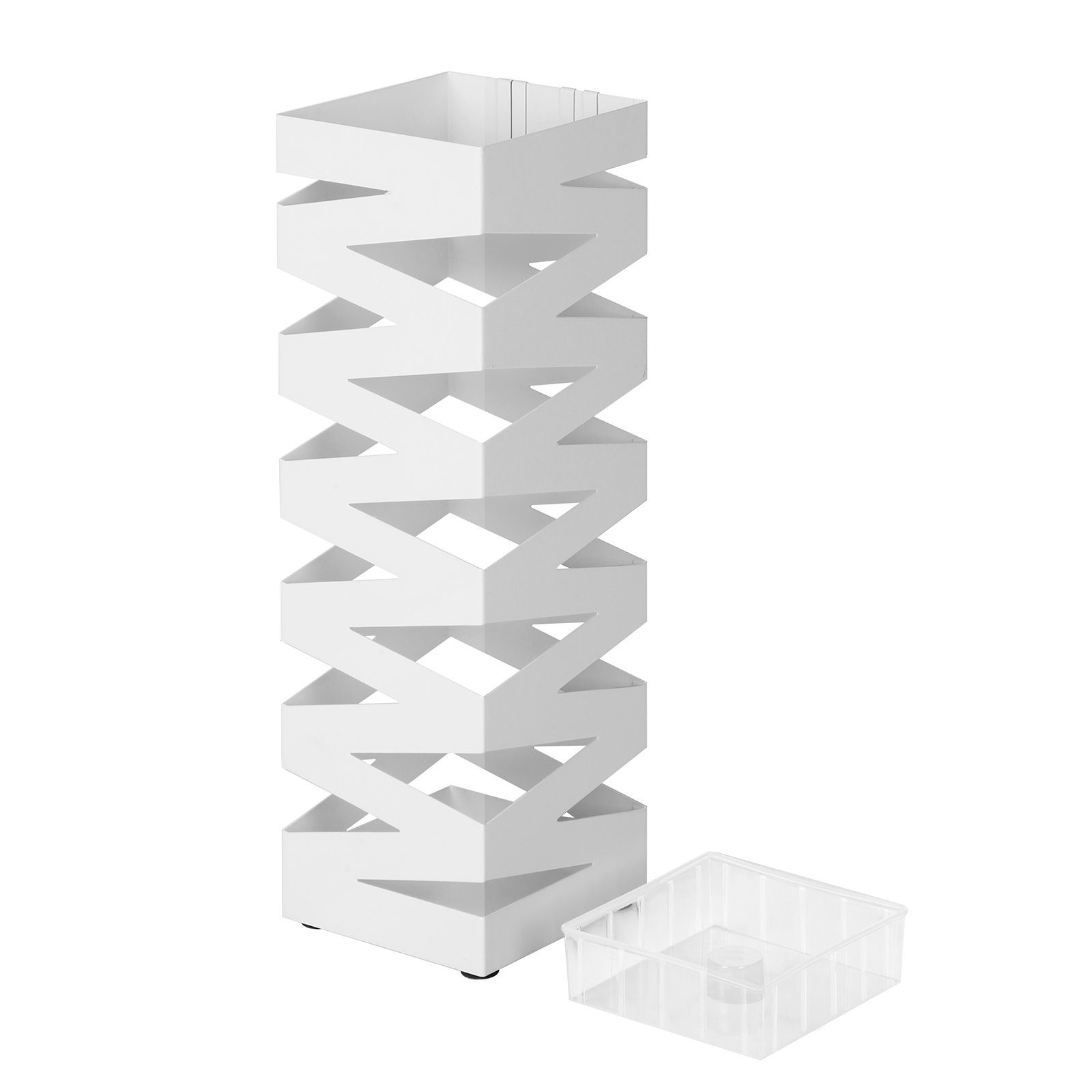 SONGMICS Schirmständer, quadratischer Schirmständer mit Haken günstig online kaufen