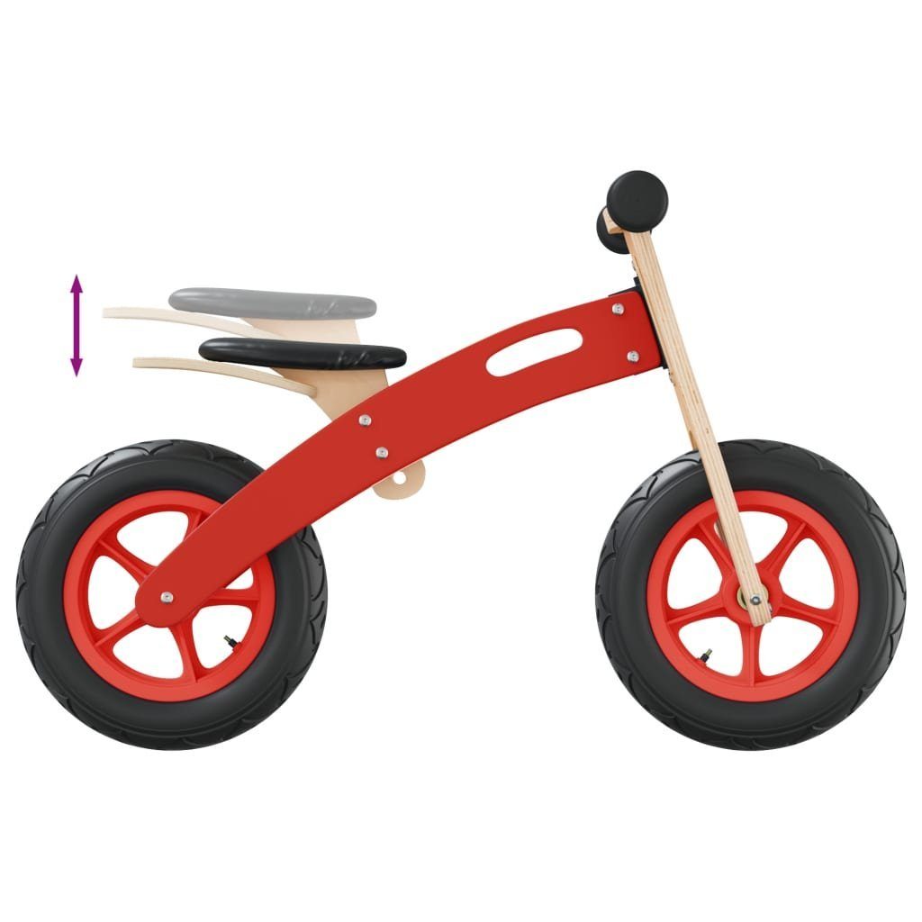 Kinder mit für vidaXL Tretfahrzeug Luftreifen Laufrad Rot