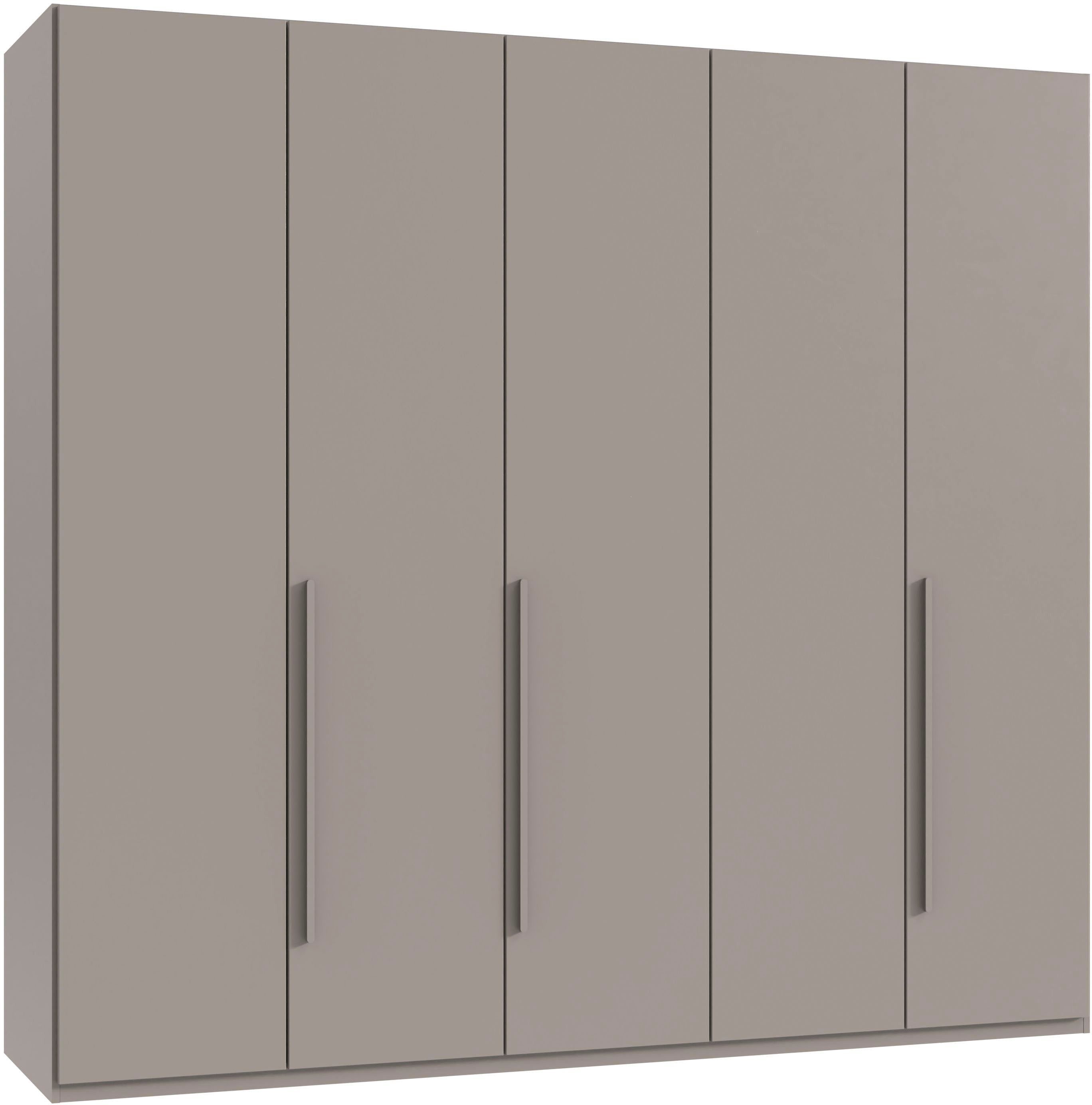 Wimex Drehtürenschrank Kleiderschrank London, in den Breiten 180cm, 225cm oder 270cm (mit verschiedenen Griffen in goldfarben, silberfarben oder schwarz) wahlweise mit Basic- oder Premium-Ausstattung erhältlich