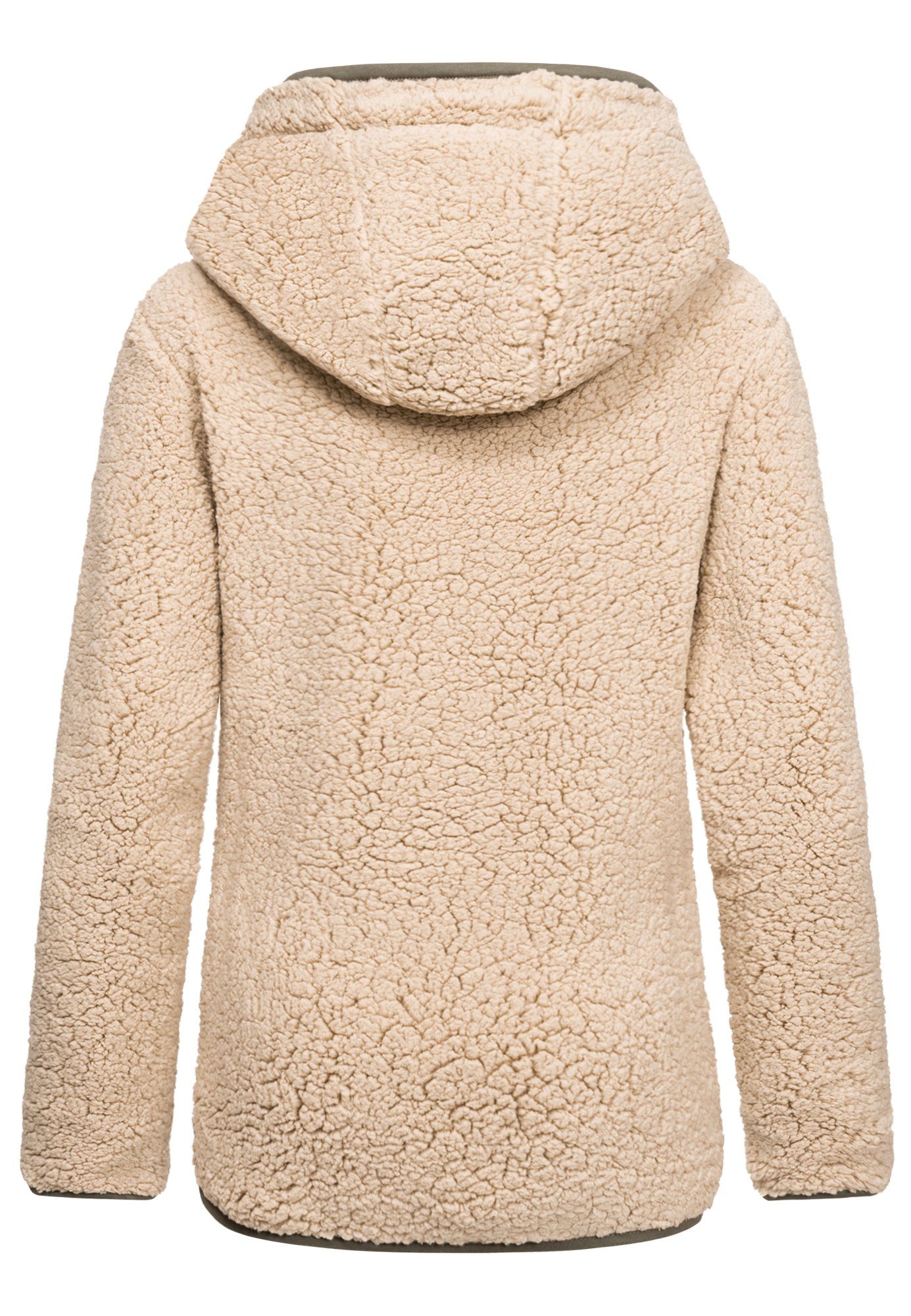 REPUBLIX Kapuzenpullover CAROL Damen Teddy Sweatjacke Plüsch Hoodie Pullove günstig online kaufen