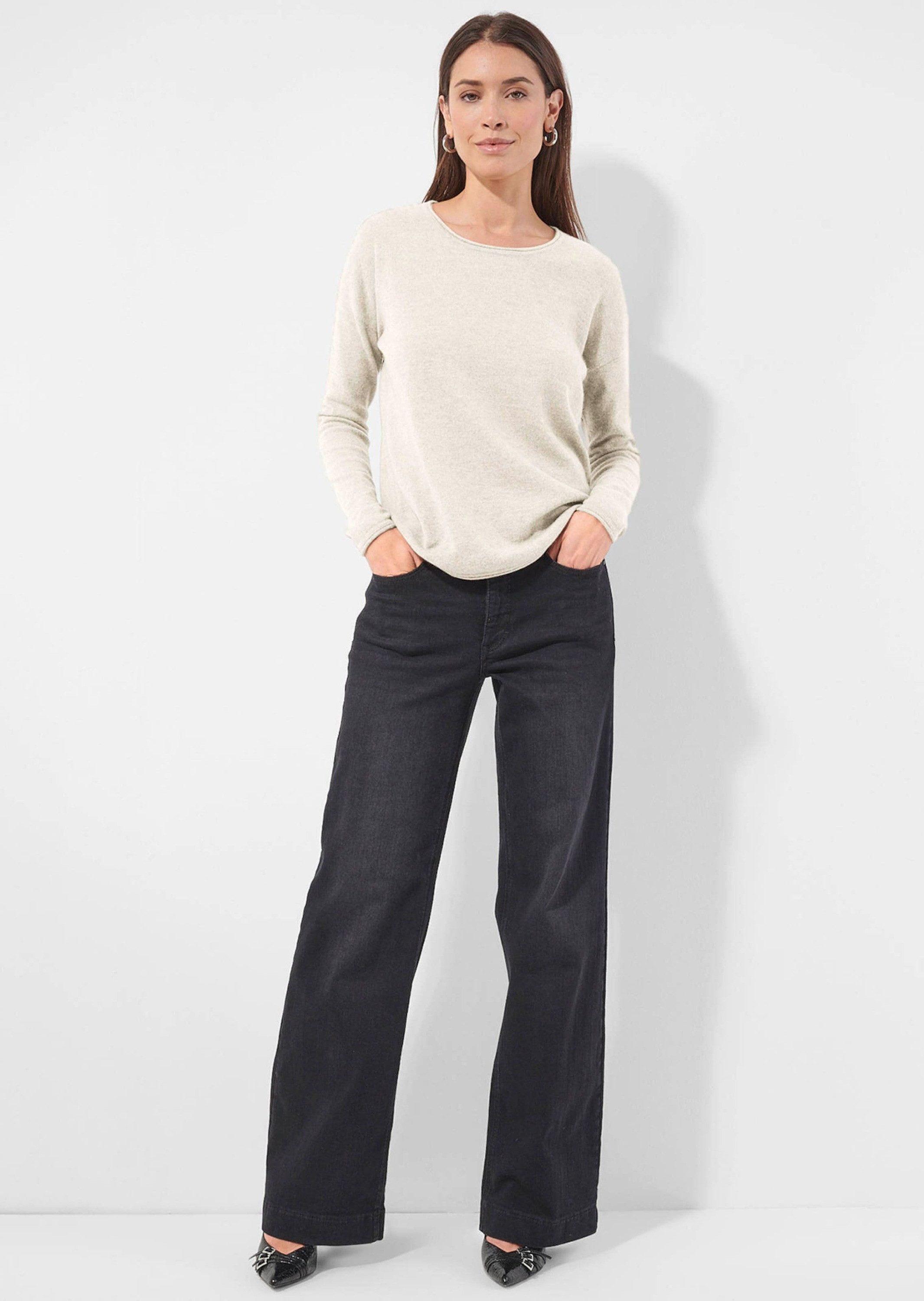 Alba Moda Strickpullover Pullover mit Rundhalsausschnitt günstig online kaufen