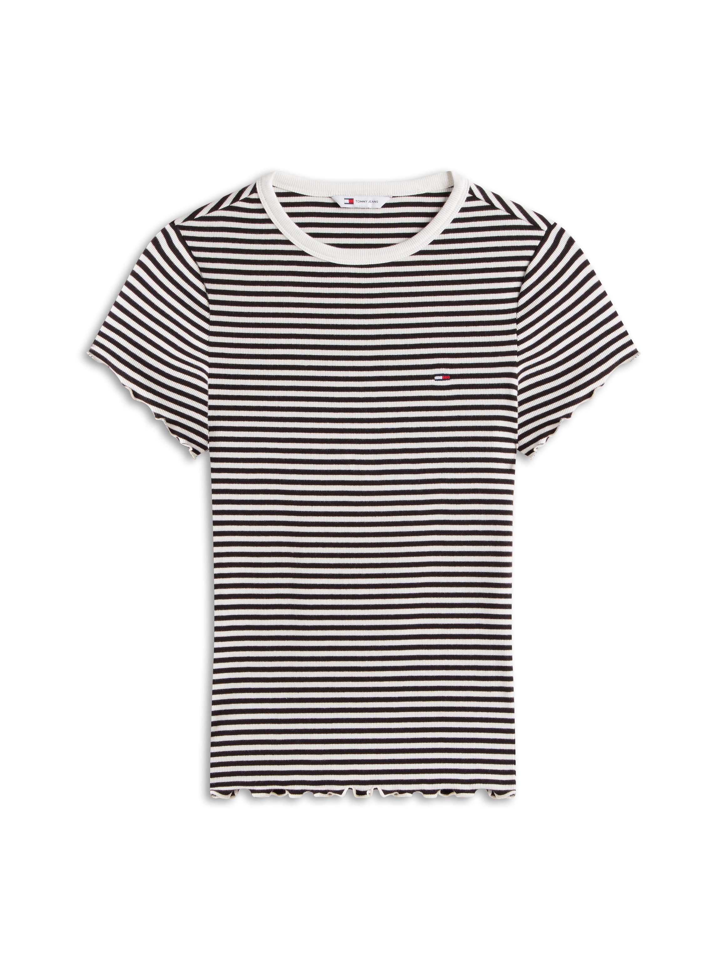 Tommy Jeans T-Shirt TJW SLIM LETTUCE EDGE RIB SS mit gerippter Struktur – Bild 4 von 5
