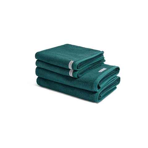 ROSS Handtuch Set Selection - Organic Cotton, Walkfrottee (Spar-Set, 4-St), 2 X Handtuch 2 X Duschtuch - im Set - Baumwolle -