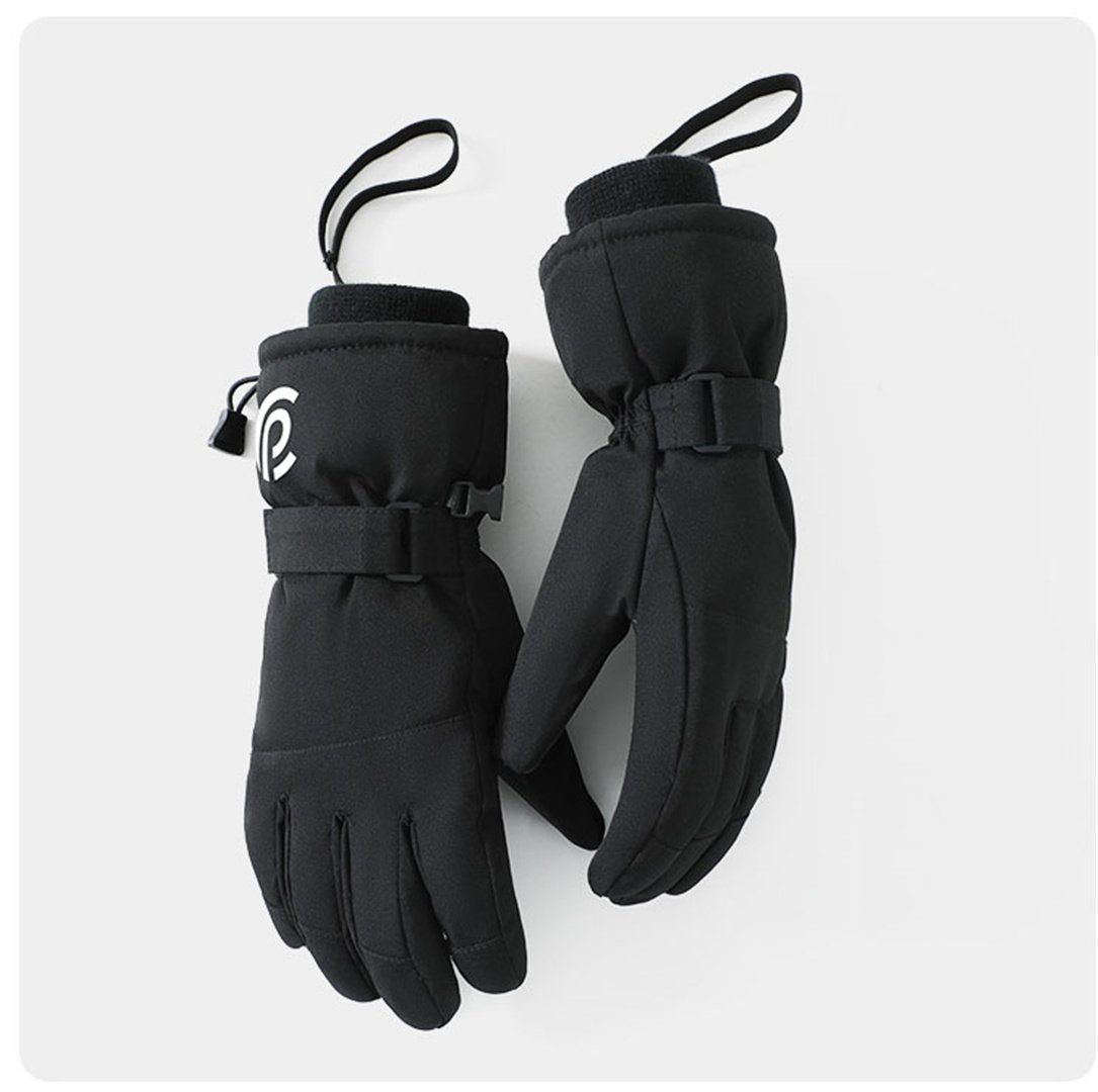 und Damen Skihandschuhe UG L.Ru Touchscreen wasserdicht für Outdoor-Winterhandschuhe winddicht, Warme Fahrradhandschuhe kältebeständig,