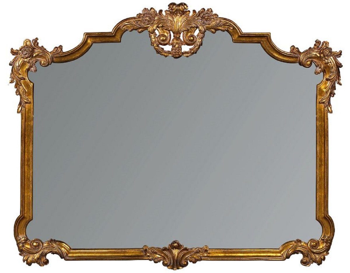 Casa Padrino Barockspiegel Luxus Barock Spiegel Antik Gold - Prunkvoller Wandspiegel im Barockstil - Antik Stil Garderoben Spiegel - Wohnzimmer Spiegel - Barock Deko Accessoires