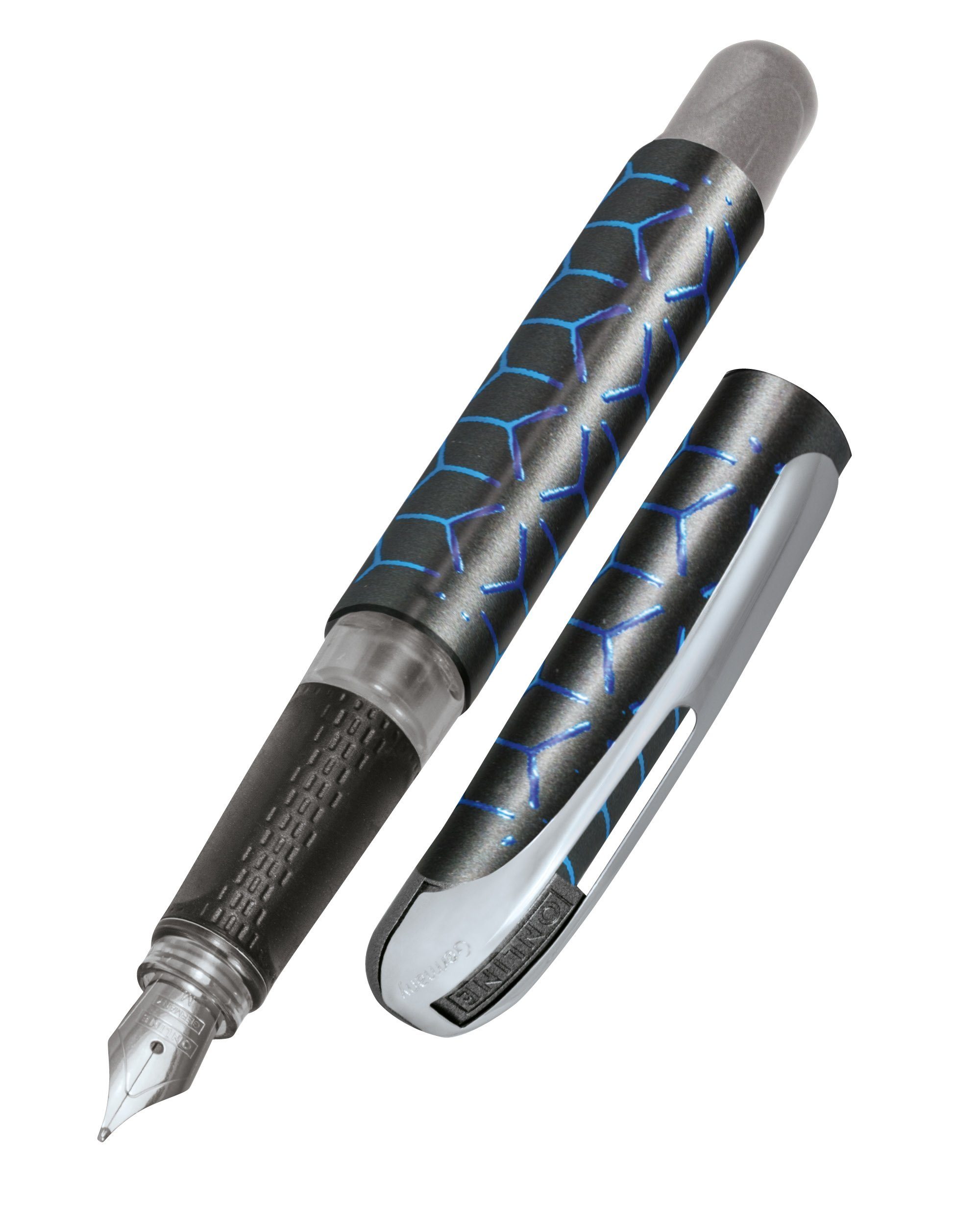 Online Pen Füller College Füllhalter, ergonomisch, ideal für die Schule, hergestellt in Deutschland Blue Style