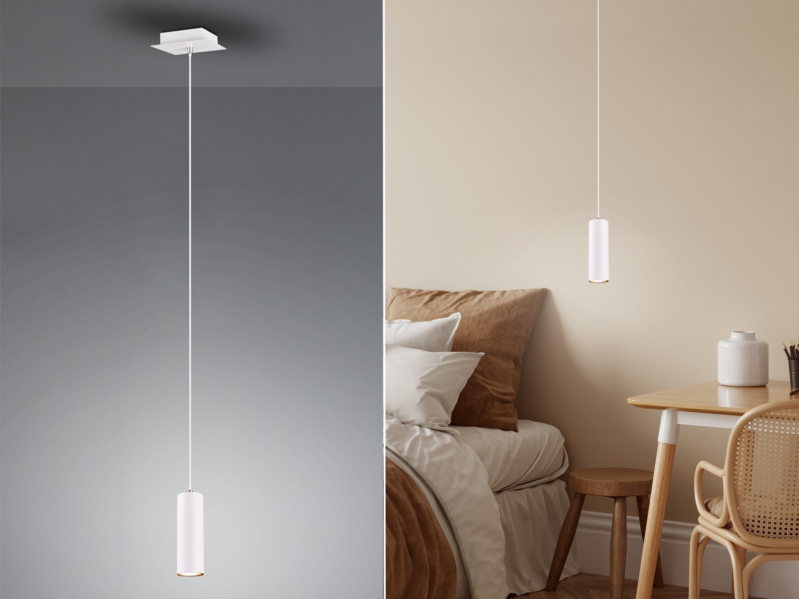 TRIO Leuchten LED Pendelleuchte, Dimmfunktion, LED wechselbar, Warmweiß, kl günstig online kaufen