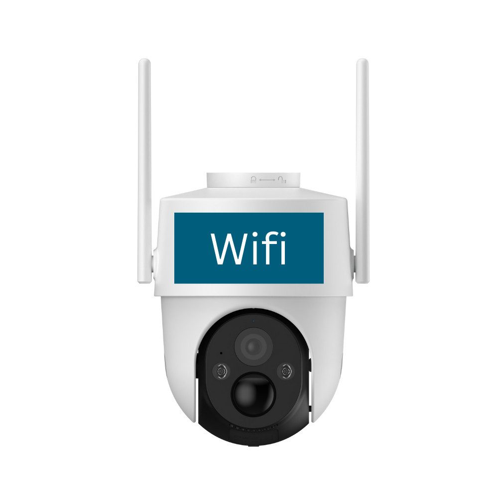 PetTec Überwachungskamera Free'n 360 Wifi (Innenbereich, Außenbereich, Wifi Version, integrierte Sirene & Flutlicht, 360° Rundumblick, KI-Objektverfolgung)