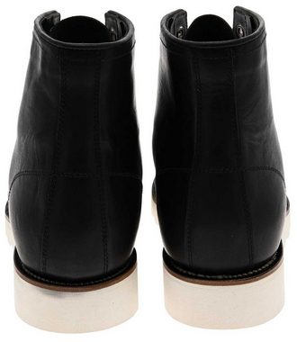 Sendra Boots MILLES MOC Schwarz Stiefelette Rahmengenähte Moc-Toe Schnürstiefel