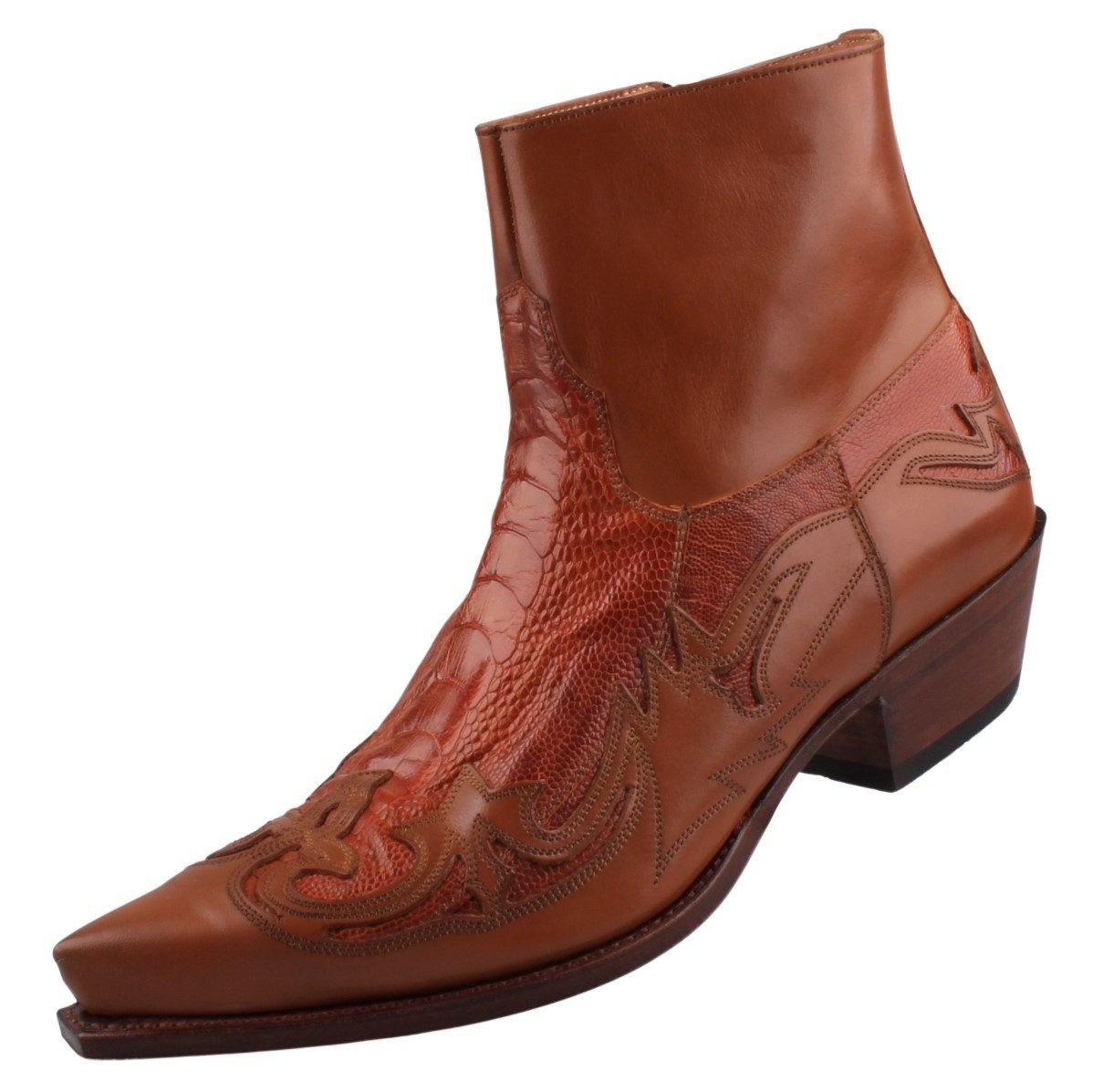 Sendra Boots 5790A-Palermo Libano Pata Avestruz Peanut Stiefel