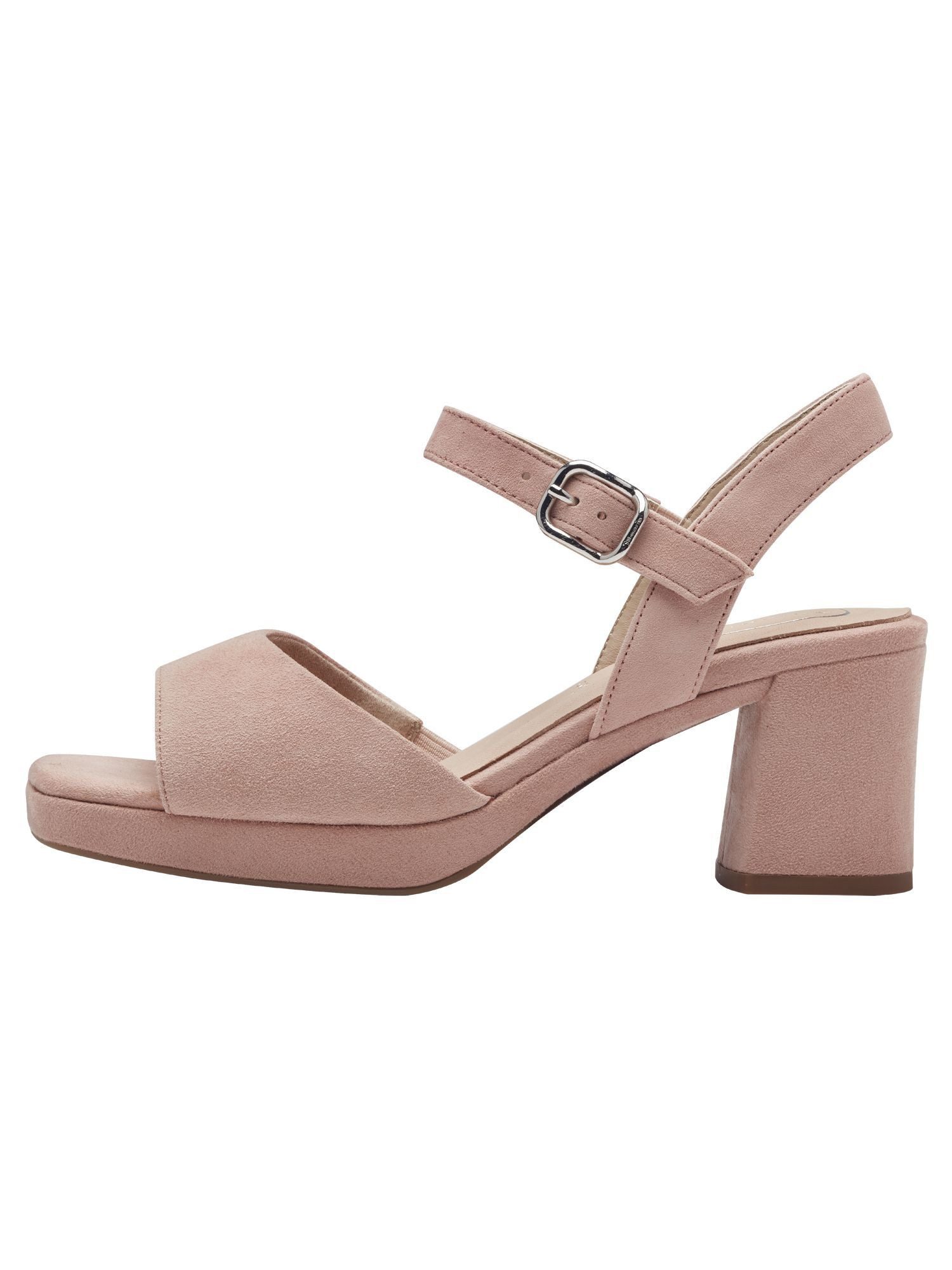 Tamaris WIDE FIT comfortFit aus Leder Blockabsatz Sandalette comfortFit