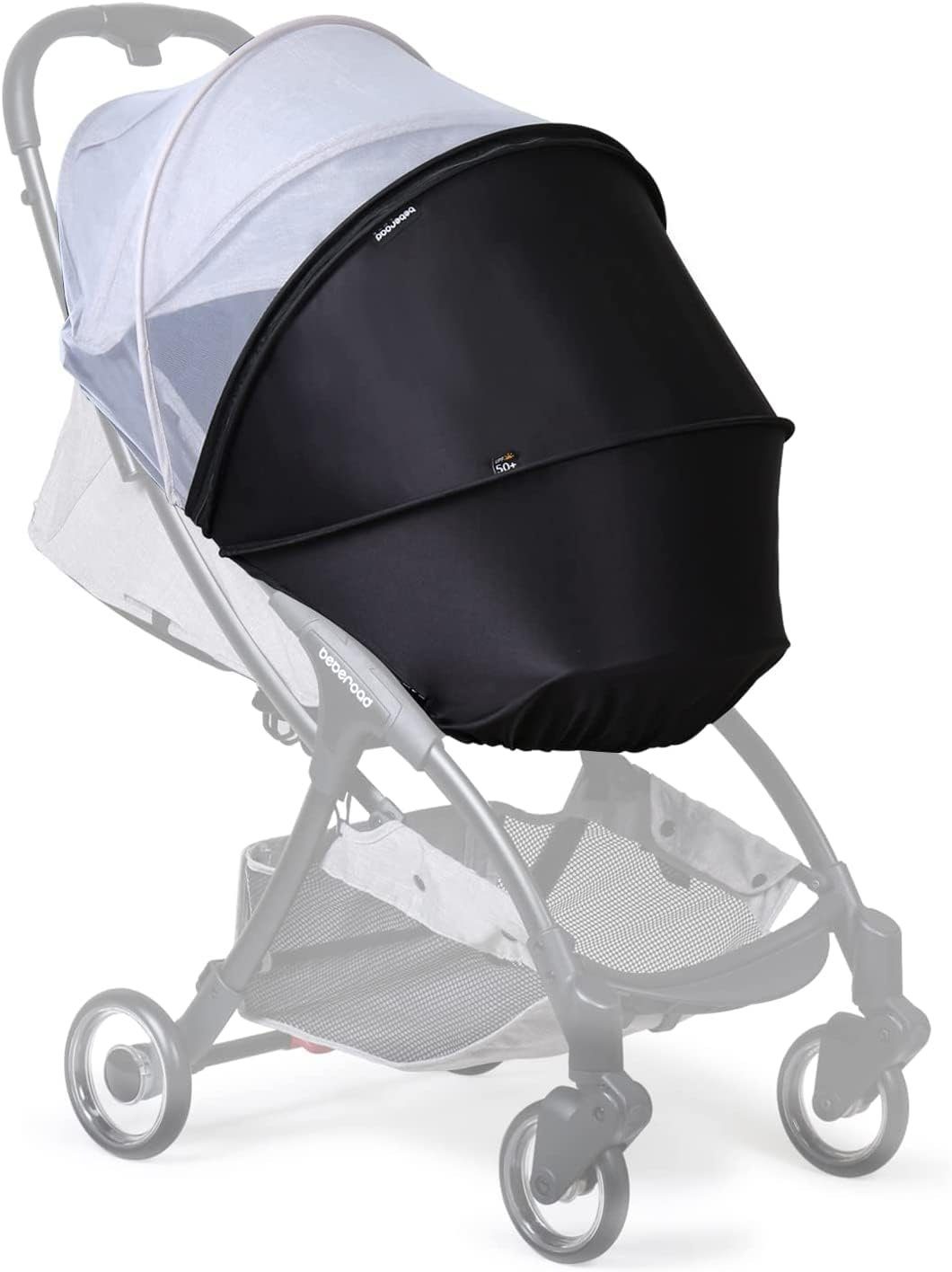 beberoad Kinderwagen-Insektenschutz Babywagen Mückennetz, Universal Baby Sonnensegel UV-Schutz 50+