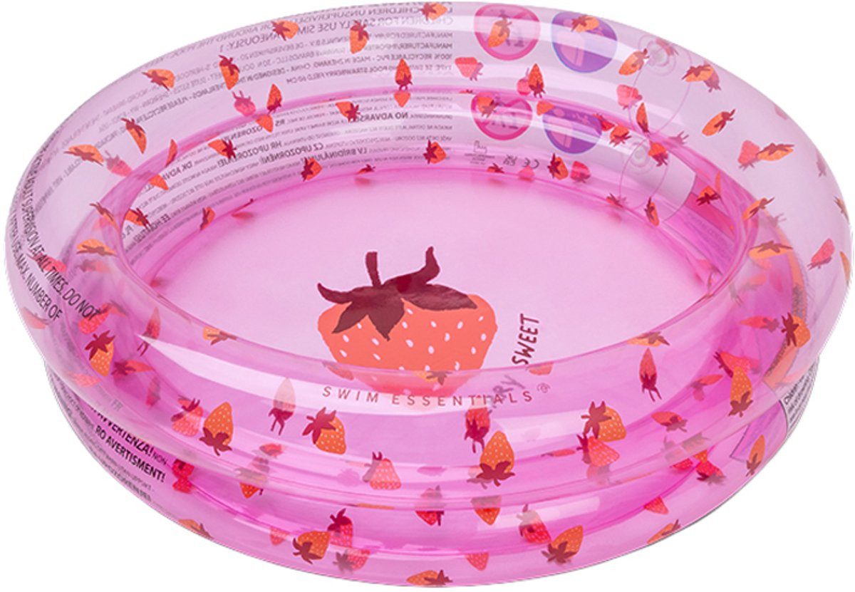 Swim Essentials Pool Swimming Pool 60 cm Pink - Strawberry Fields