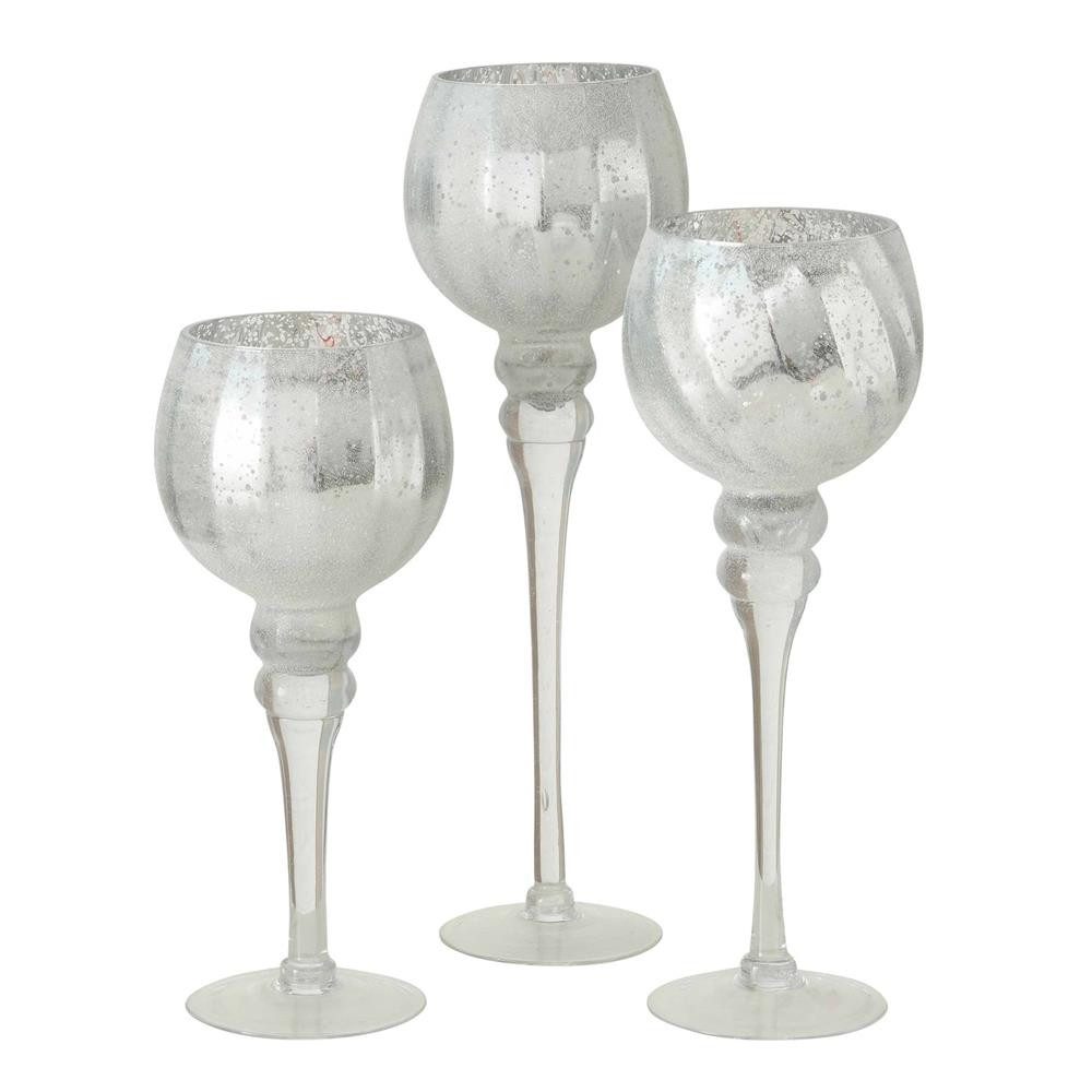 BOLTZE Windlicht Manou 3er Set Silber, Metallic Geeist Торшеры Подсвечник Настольные лампы