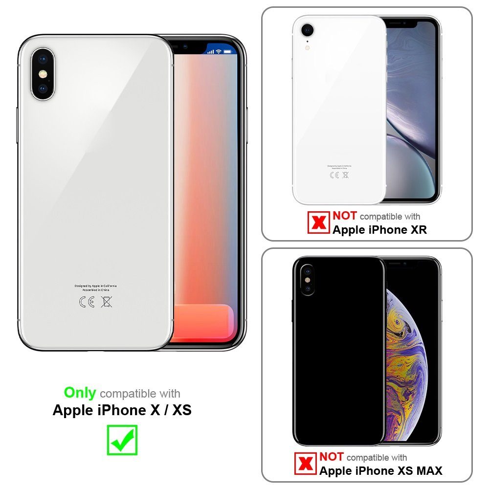Cadorabo Handyhülle für iPhone X / XS Hülle Apple iPhone X / XS, Flexible Hülle TPU Silikon Schutzhülle Back Cover Case