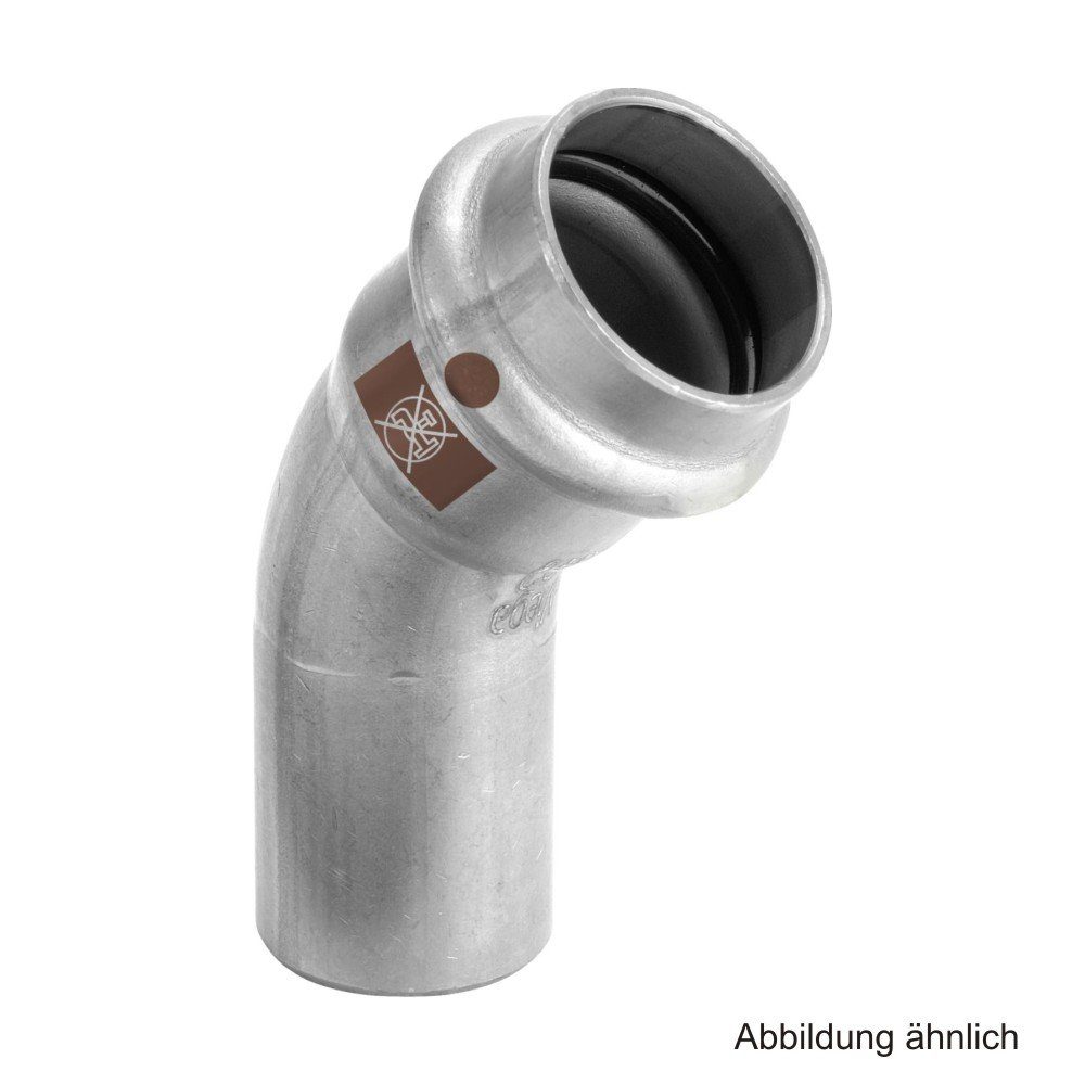 Viega Wasserrohr Viega Temponox Bogen 45° I-A, Modell 1726.1, 54 mm