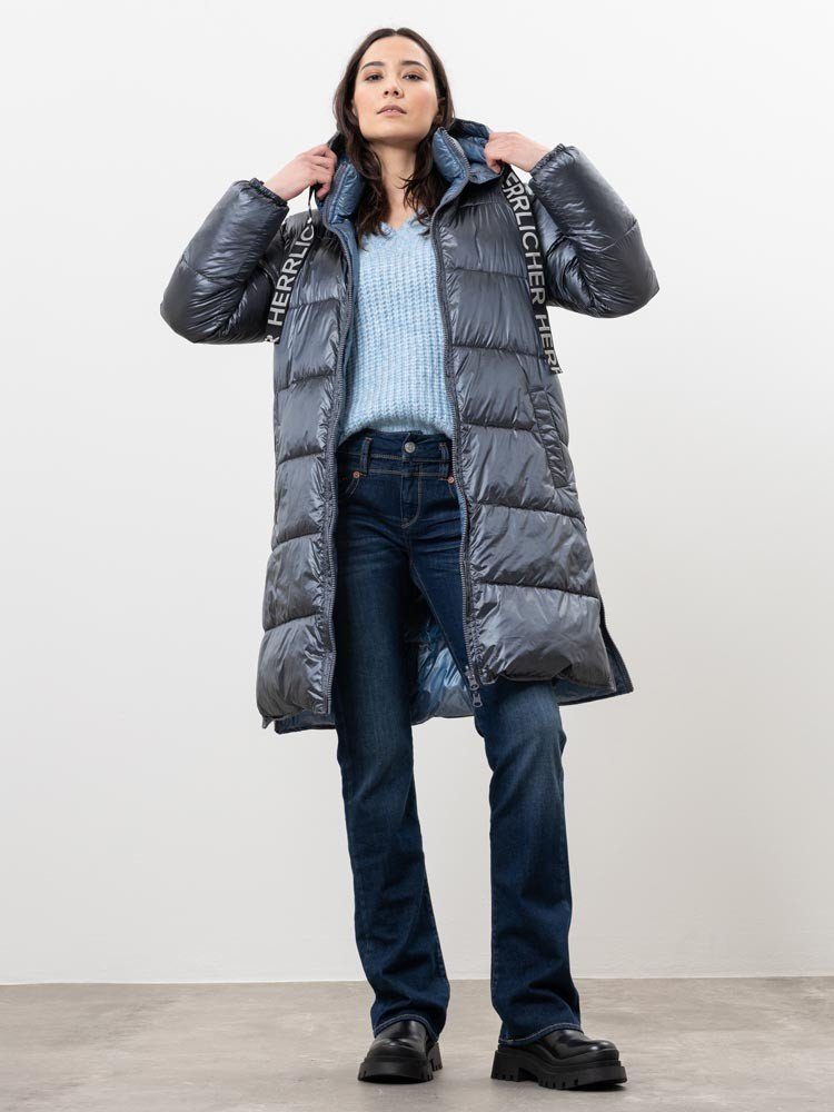 Herrlicher Steppjacke 7739-N3236 Tola Steppmantel kurz zum Wenden vegan, ohne Daunen