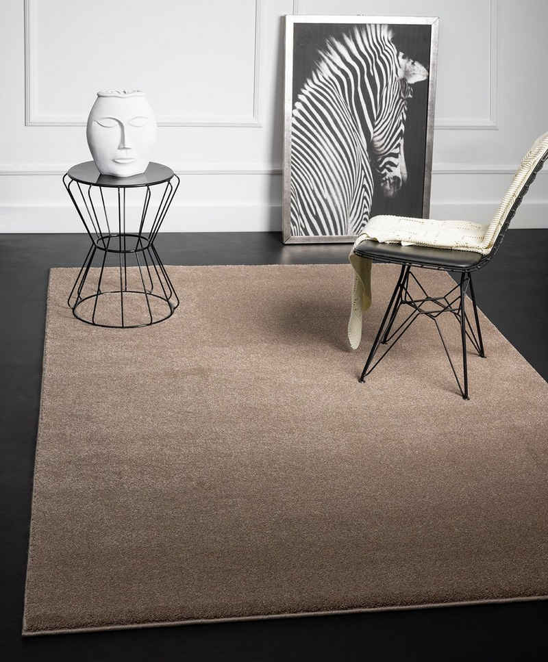 Teppich Marley Eleganter Designer Teppich, Wohnzimmerteppich, Kurzflor, the carpet, Rechteck