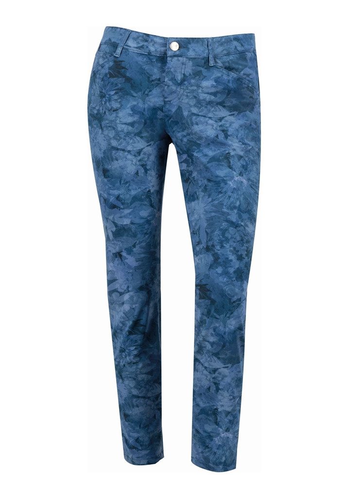 Alberto Golfhose Alberto Golf Hose Mona Flower Blau-Fantasy Damen