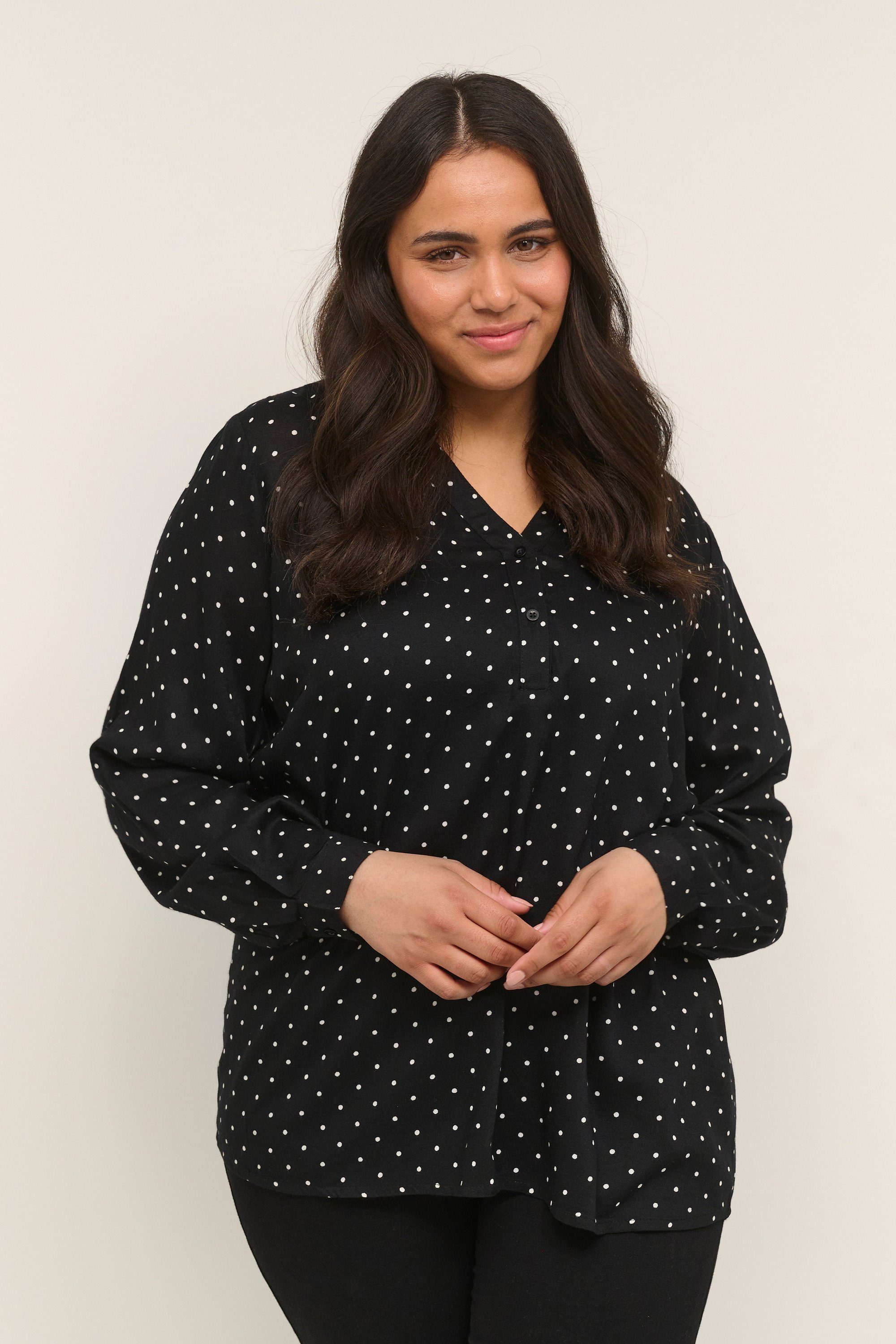 Langarmbluse Langarm-Bluse KCjoy