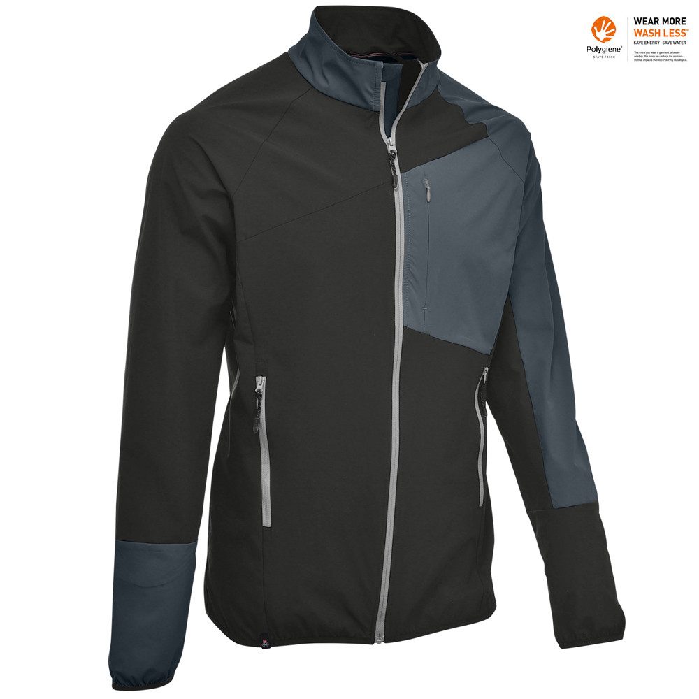 Maul Hardshelljacke Maul - Hornspitze - Regenjacke elastic leicht Windjacke, schwarz