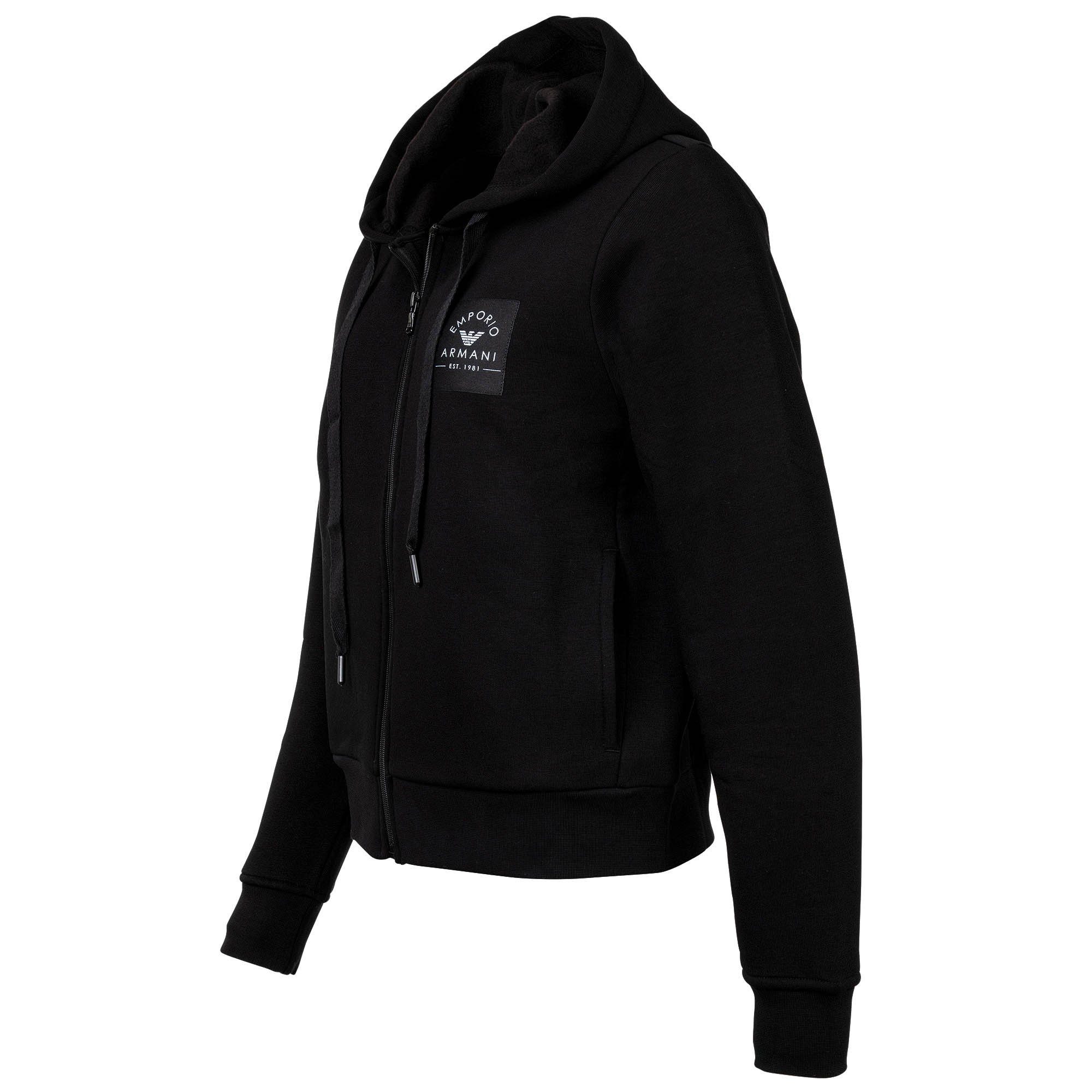 Emporio Armani Sweater Damen Sweatjacke Baumwolle Iconic Terry