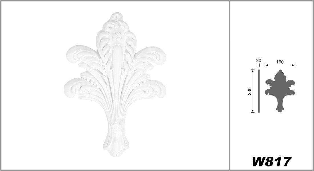 Grand Decor Wanddekoobjekt W817 (Ornament aus günstig online kaufen
