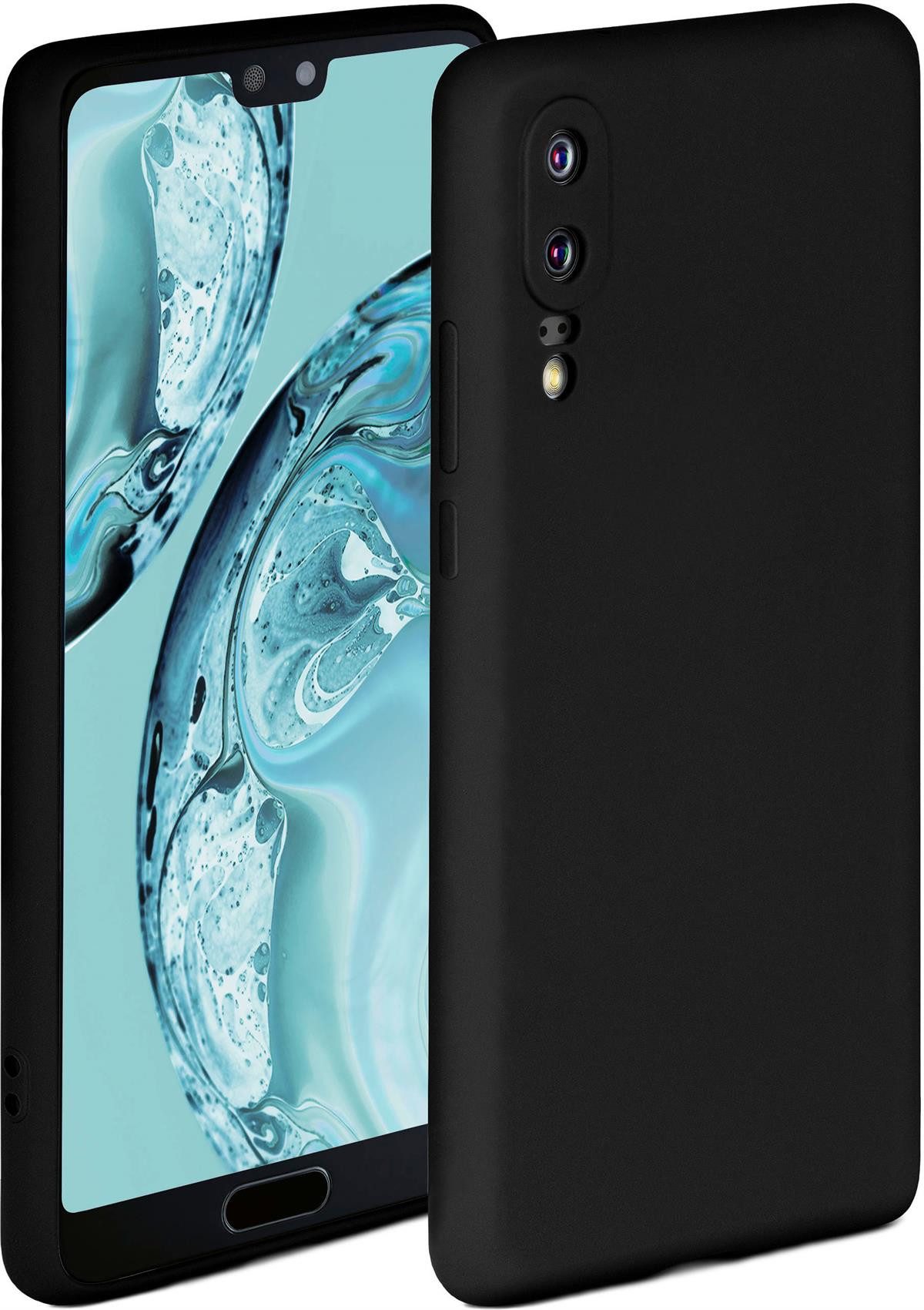 ONEFLOW Handyhülle ONEFLOW® Soft Case für Huawei P20, Hülle aus Silikon, Back Cover mit Kameraschutz, weiche Silikonhülle