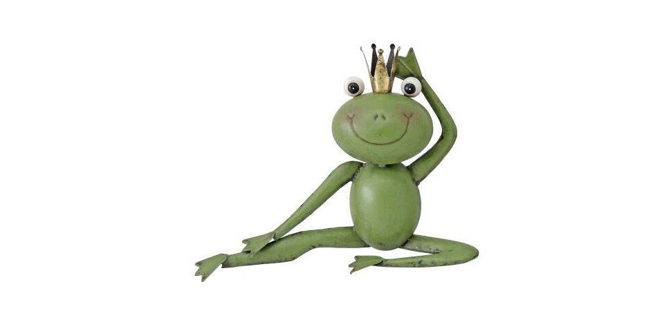 Gartenfigur TrendLine Dekofigur Frosch Metall 35 x 27 cm grün