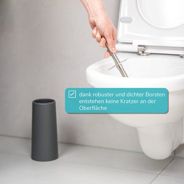 bremermann WC-Reinigungsbürste WC-Bürste Kunststoff 2er Set, grau
