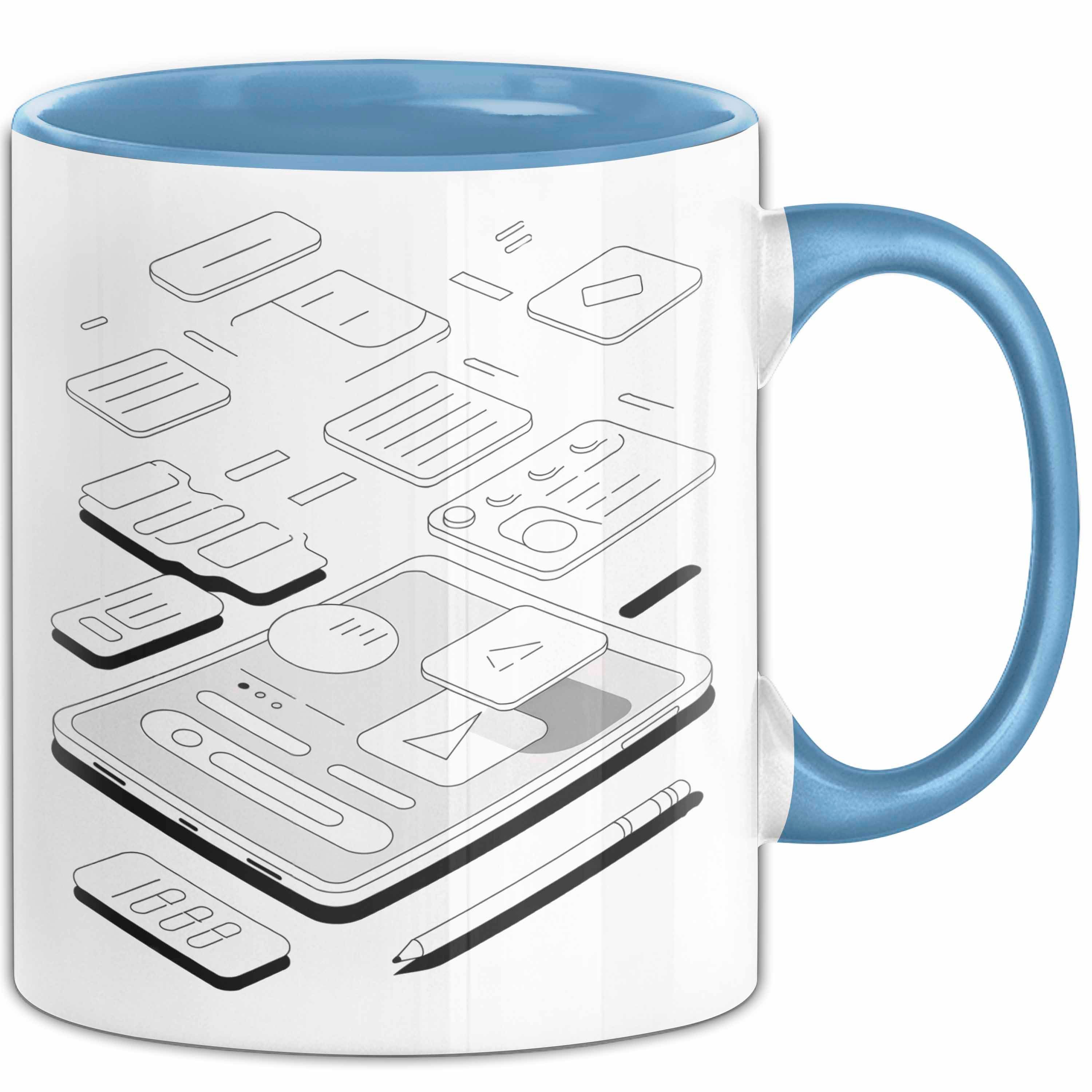 Trendation Tasse UI Designer Tasse Geschenk Lustige Geschenkidee Spruch Für Interface G, Keramik