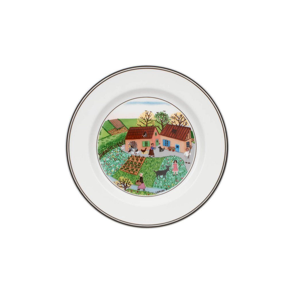 Villeroy & Boch Brotteller DesignNaif Brotteller, (1 St), Premium Porcelain, mikrow.- & spülm.sicher, Made in Germany