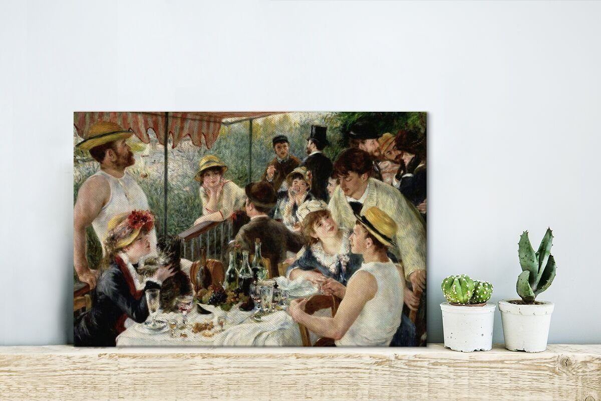 Leinwandbild Mittagessen von Aufhängefertig, Renoir, Leinwandbilder, Wandbild - Wanddeko, Ruderer cm OneMillionCanvasses® St), (1 Pierre-Auguste Gemälde 30x20 der