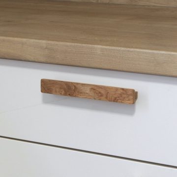 ekengriep Möbelgriff 223, Holz Möbelgriff aus Eiche für Küche, IKEA Schrank, Schubladen usw.