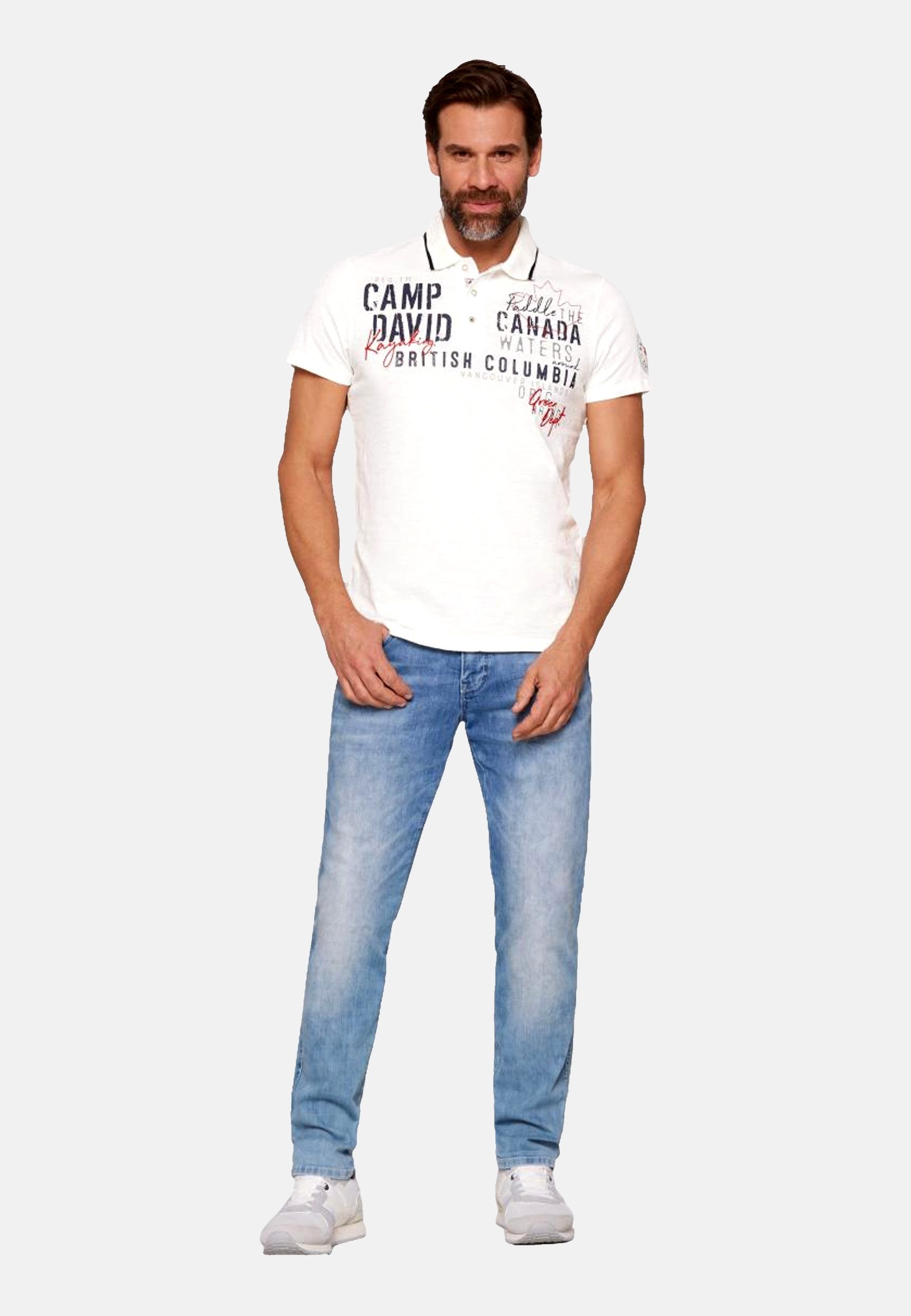 CAMP DAVID Poloshirt Poloshirt Kurzarmshirt (1-tlg., günstig online kaufen