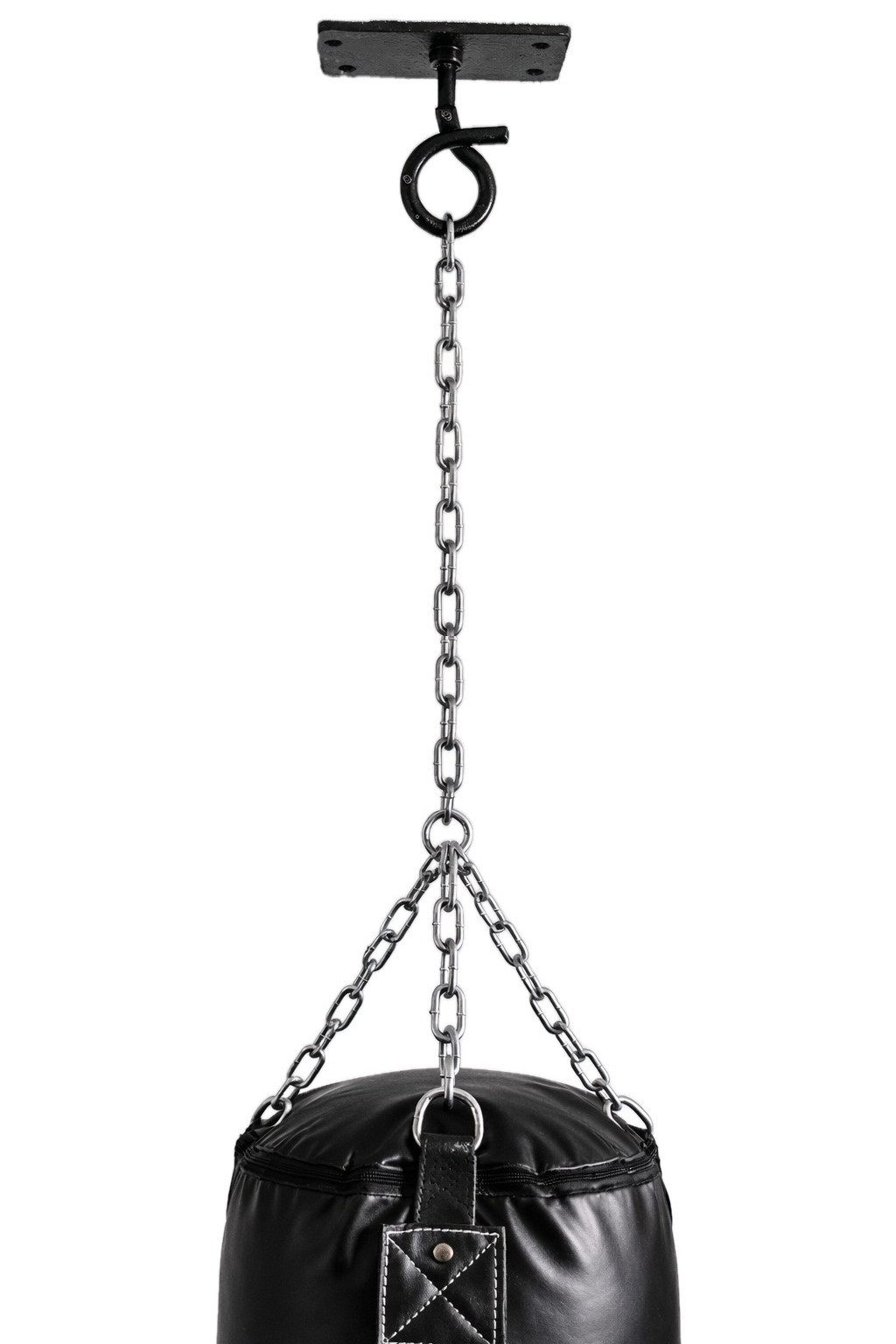 BAY-Sports Deckenhaken Boxsack Sandsack mit Verlängerungskette Halterung Kettenverlängerung, Boxsack, Sandsack, Boxbirne, (Spar-Set, Set), Länge universal einstellen per Karabiner