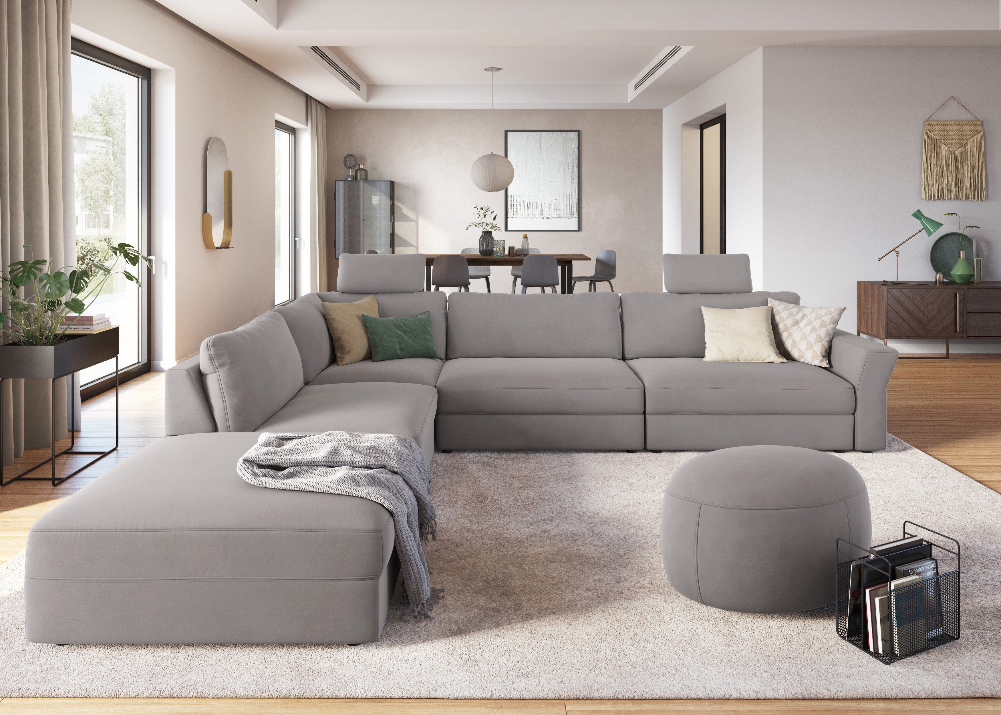 sit&more Ecksofa Cadabra L-Form, Breite 356 cm, mit Sitztiefenverstellung günstig online kaufen