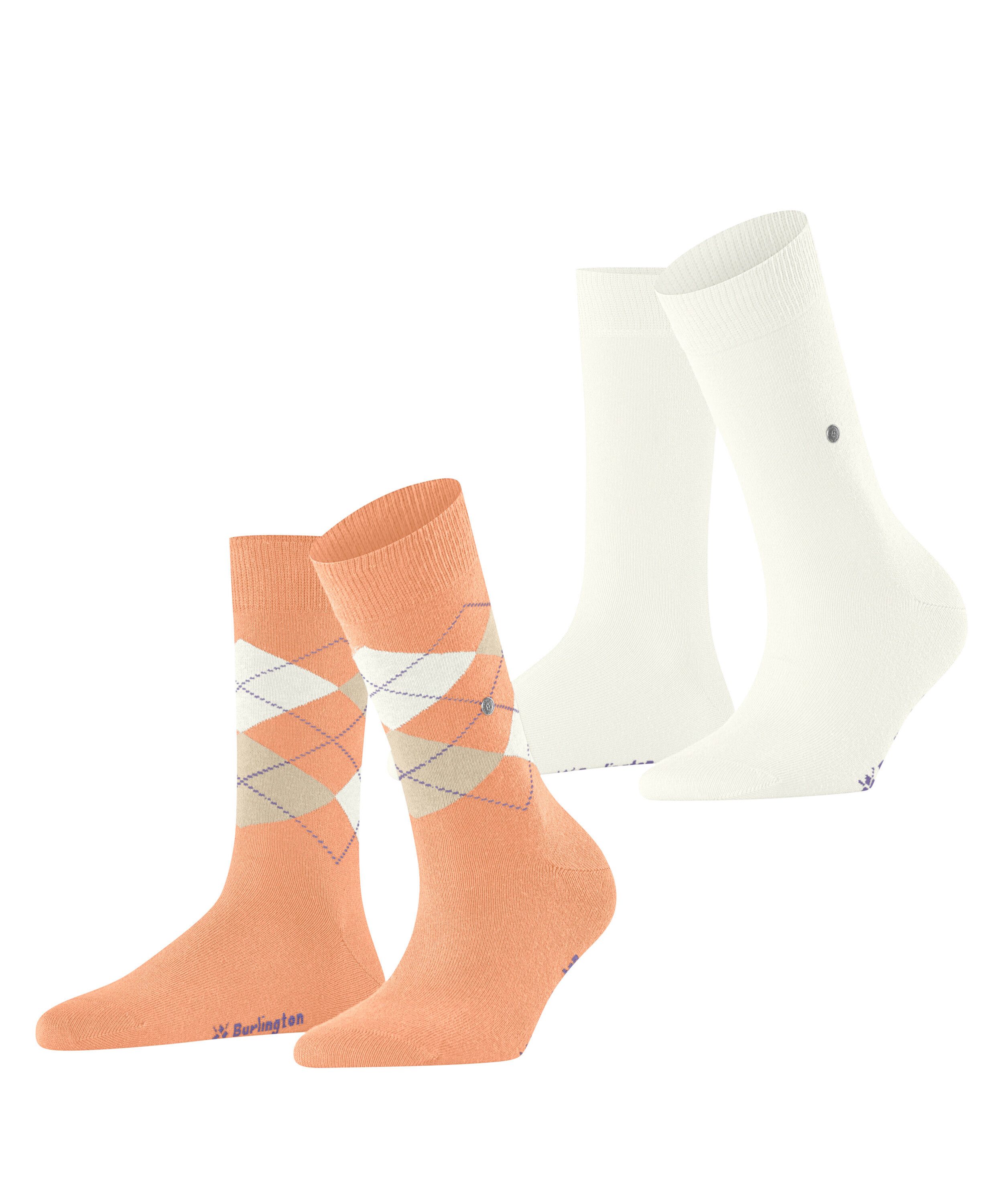 Burlington Socken Burlington Everyday Mix 2-Pack Damen (2-Paar) aus weicher gekämmter Baumwolle