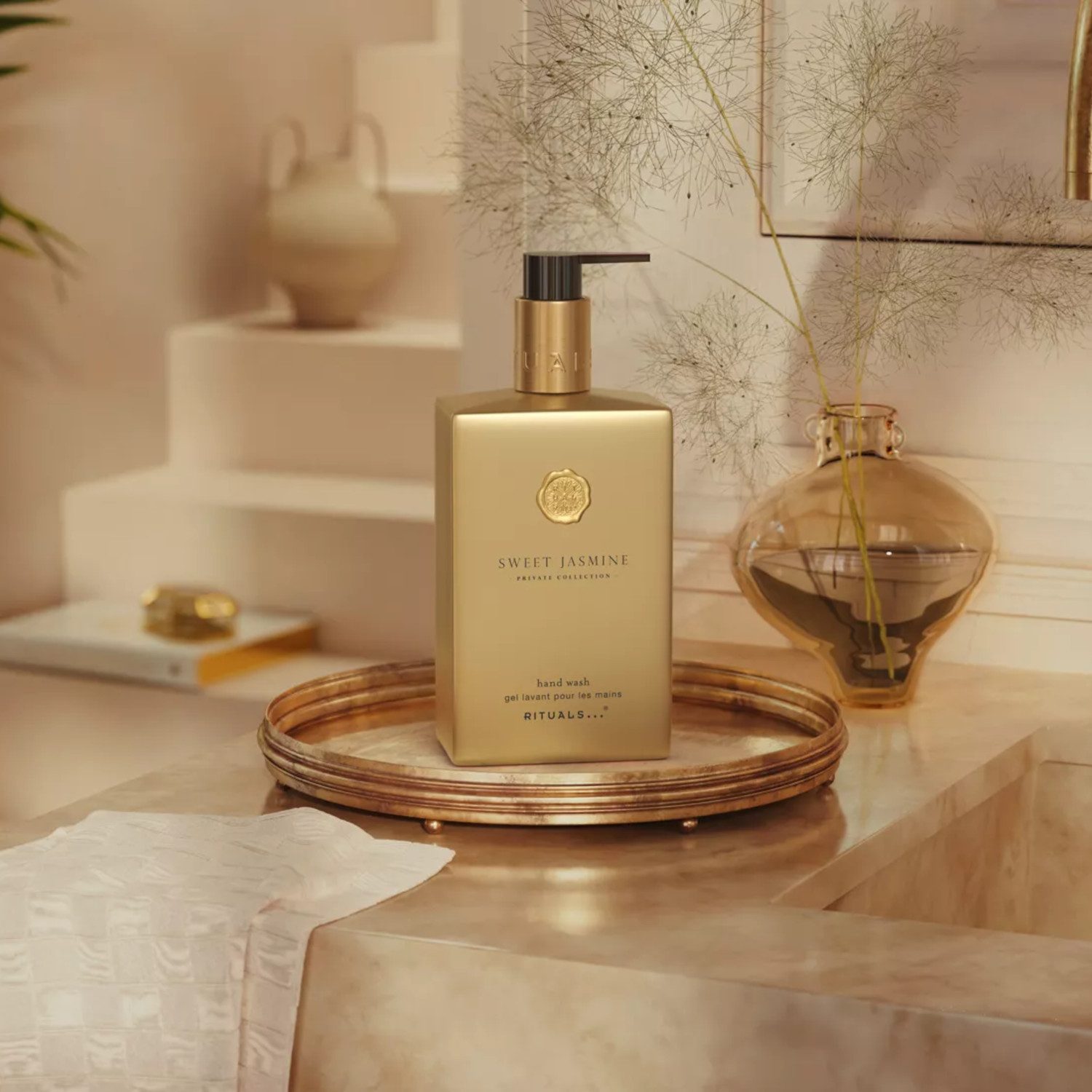 Rituals Flüssigseife RITUALS Sweet Jasmine Hand Wash 300 ml, 1-tlg., Handseife mit Jasmin- & Sandelholzduft