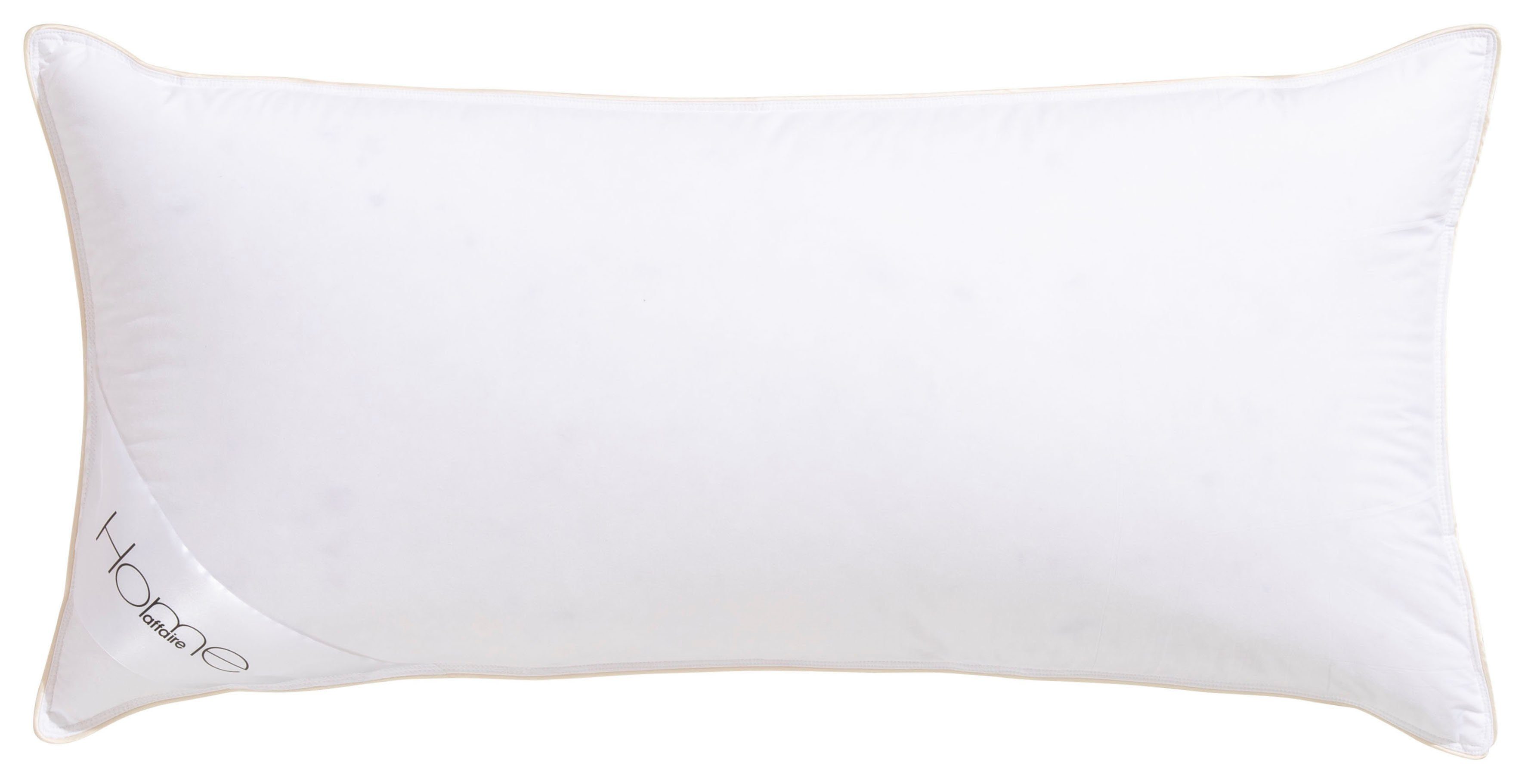 OTTO home 3-Kammer-Kopfkissen Litrone Kopfkissen 40x80 cm, 80x80 cm, Füllung: 100% Gänsedaunen Außenkammer & 100% Gänsefedern Innenkern, Bezug: 100% Baumwolle, Seitenschläfer, Bauchschläfer, Rückenschläfer, Kissen DOWNPASS zertifiziert und Made in Germany