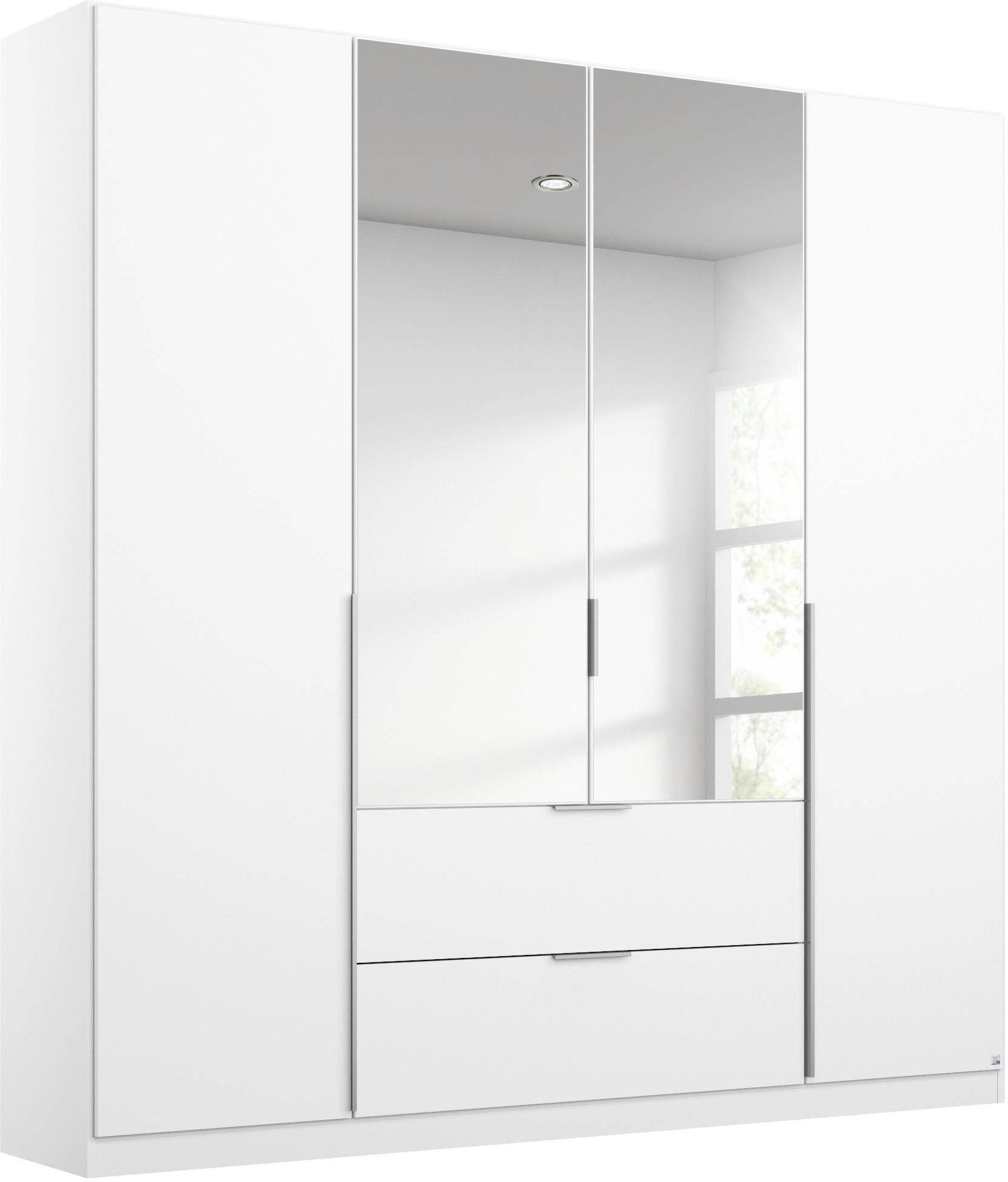 rauch Drehtürenschrank Kleiderschrank Schrank Ankleide Garderobe Schlafzimmerschrank MEMPHIS (Breiten: 181/225/270 cm, Höhe 210 cm) mit Spiegel und Schubladen, viel Stauraum MADE IN GERMANY