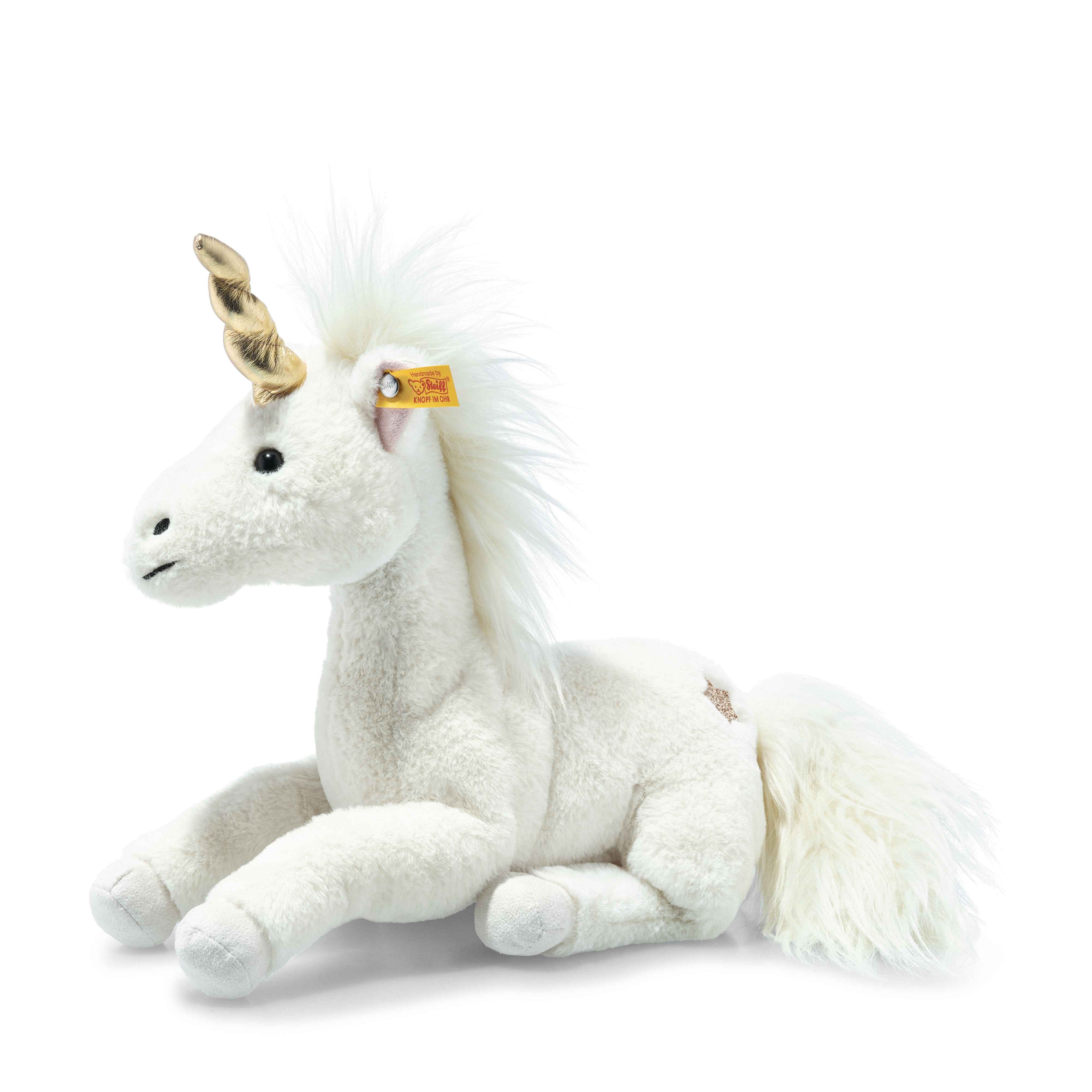 Steiff Kuscheltier Unica Schlenker Einhorn, weiß