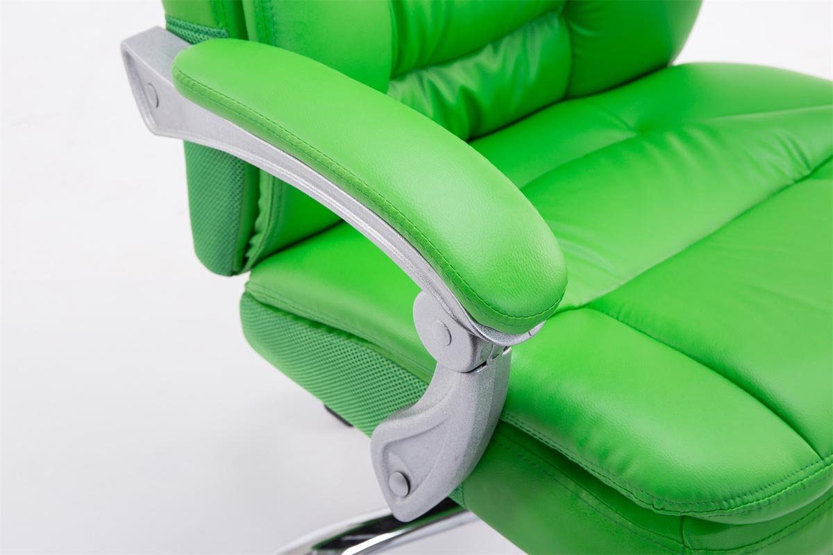 CLP Schreibtischstuhl XL Troy, Fußstütze grün ausziehbar mit
