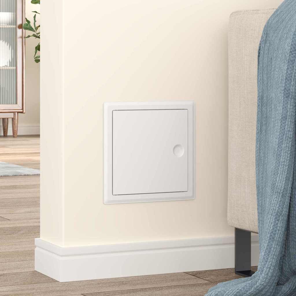 vidaXL Revisionsklappe, Zugangsklappe 2 pcs Weiß 63 x 33 x 3 cm Stahl