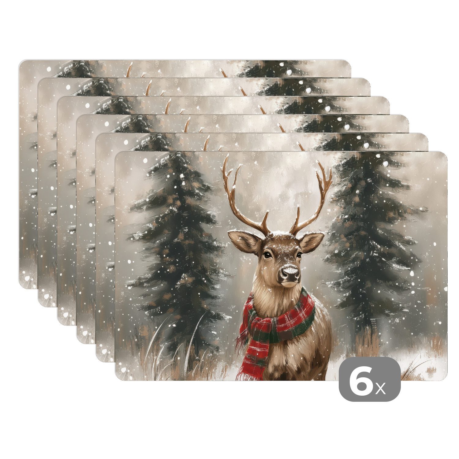 MuchoWow Platzset Winter - Wald - günstig online kaufen